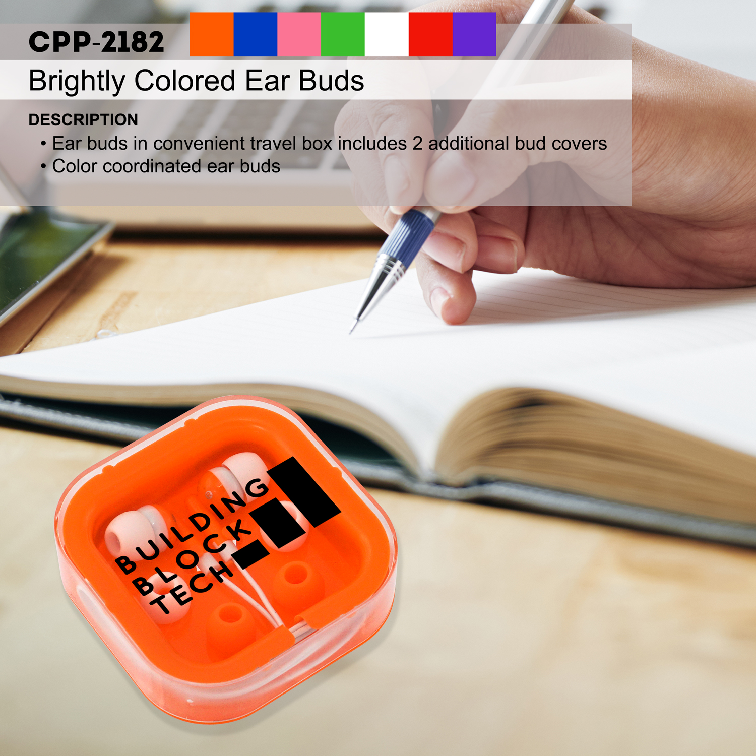Brightly Colored Ear Buds 1