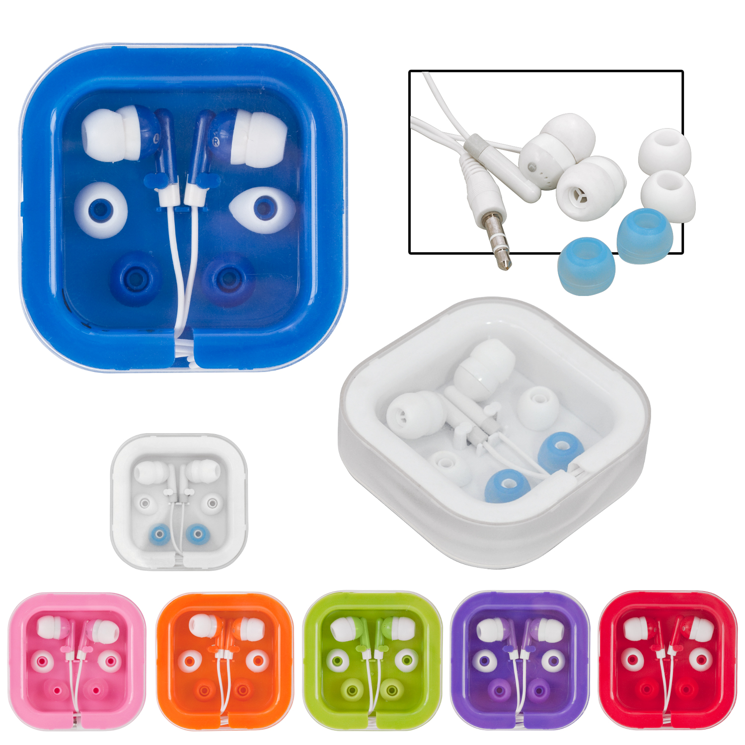Brightly Colored Ear Buds 1