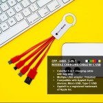 3-In-1 Noodle Charging Cable with Type C USB - Lifestyle 3-In-1 Noodle Charging Cable with Type C USB - Lifestyle