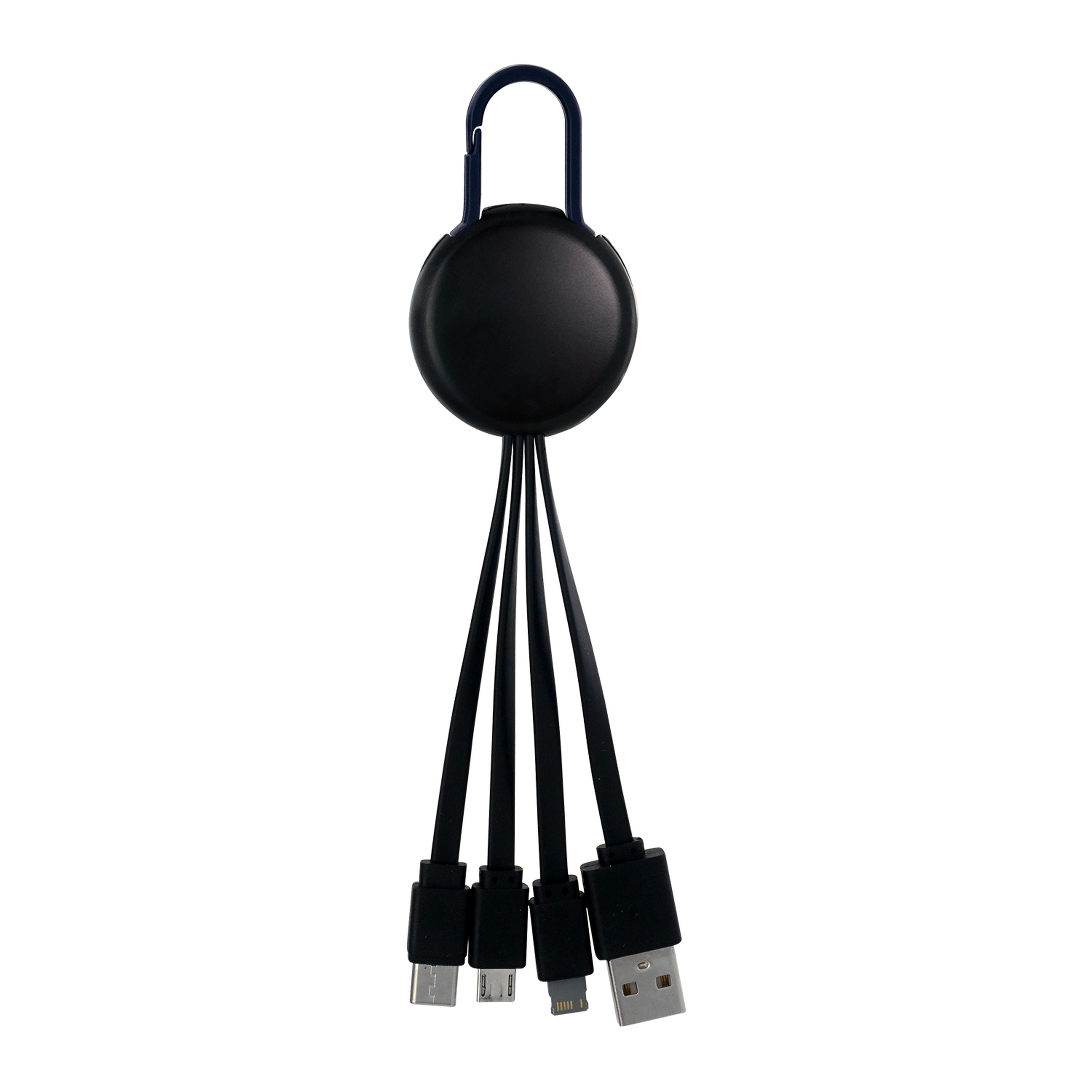 Black Colorful Clip 3" 1 Charging Cable 1