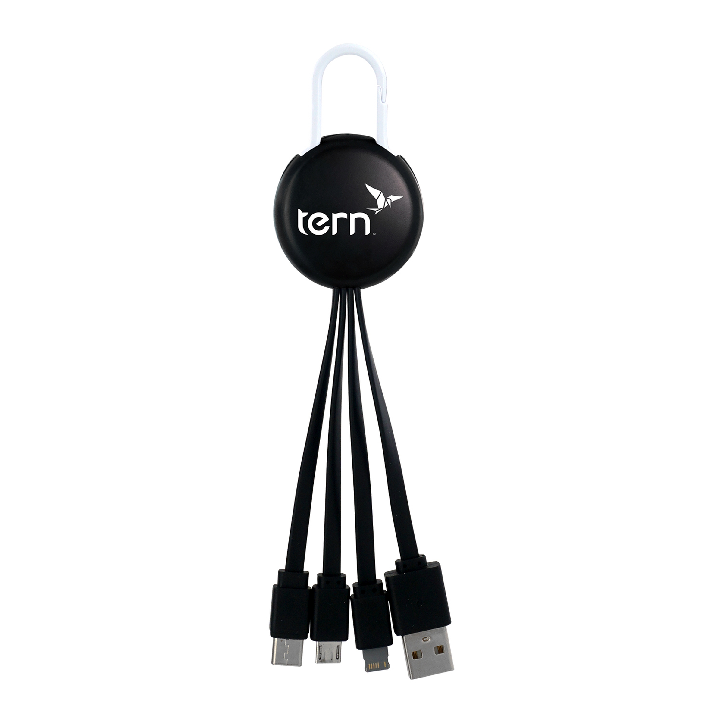 Black Colorful Clip 3" 1 Charging Cable 1