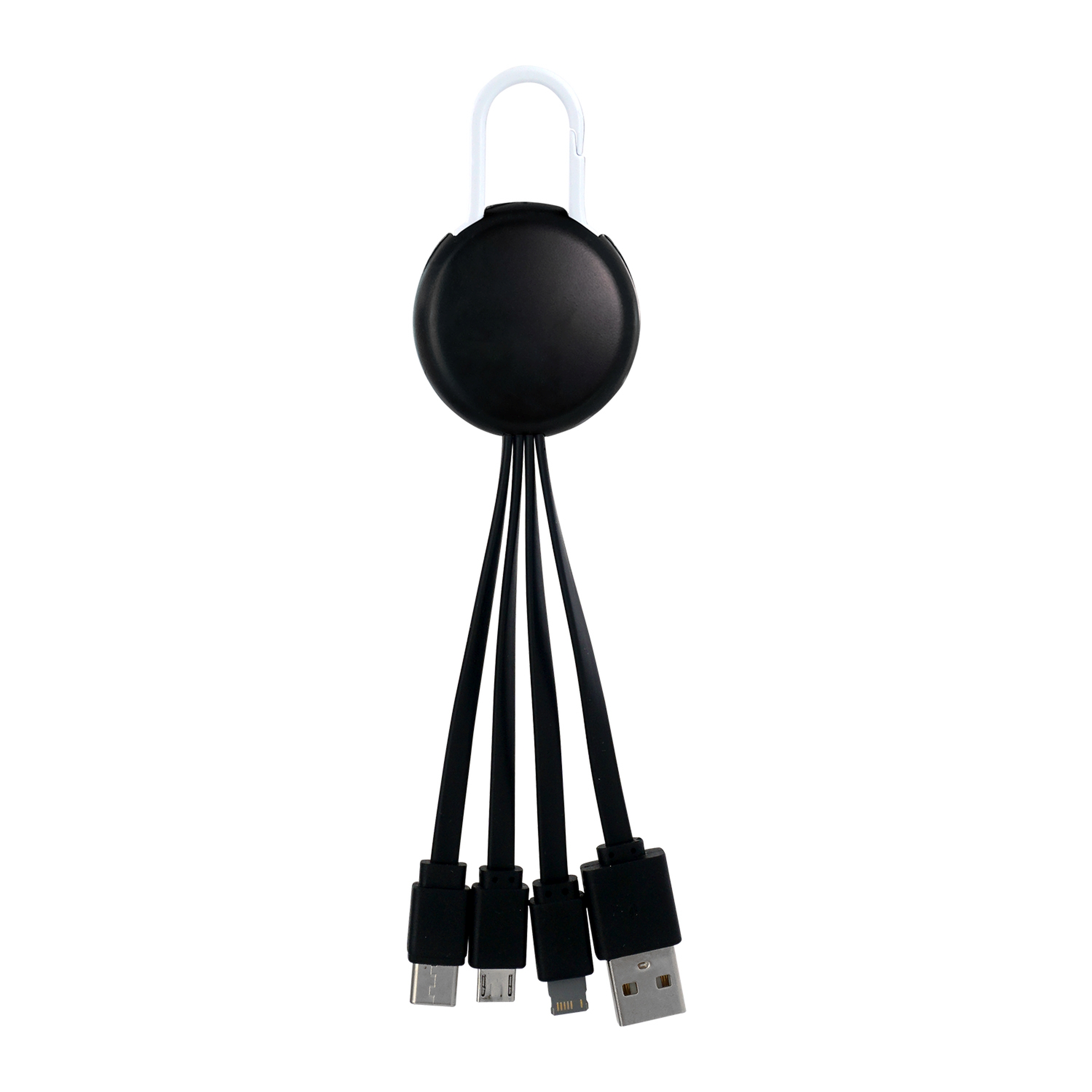 Black Colorful Clip 3" 1 Charging Cable 1