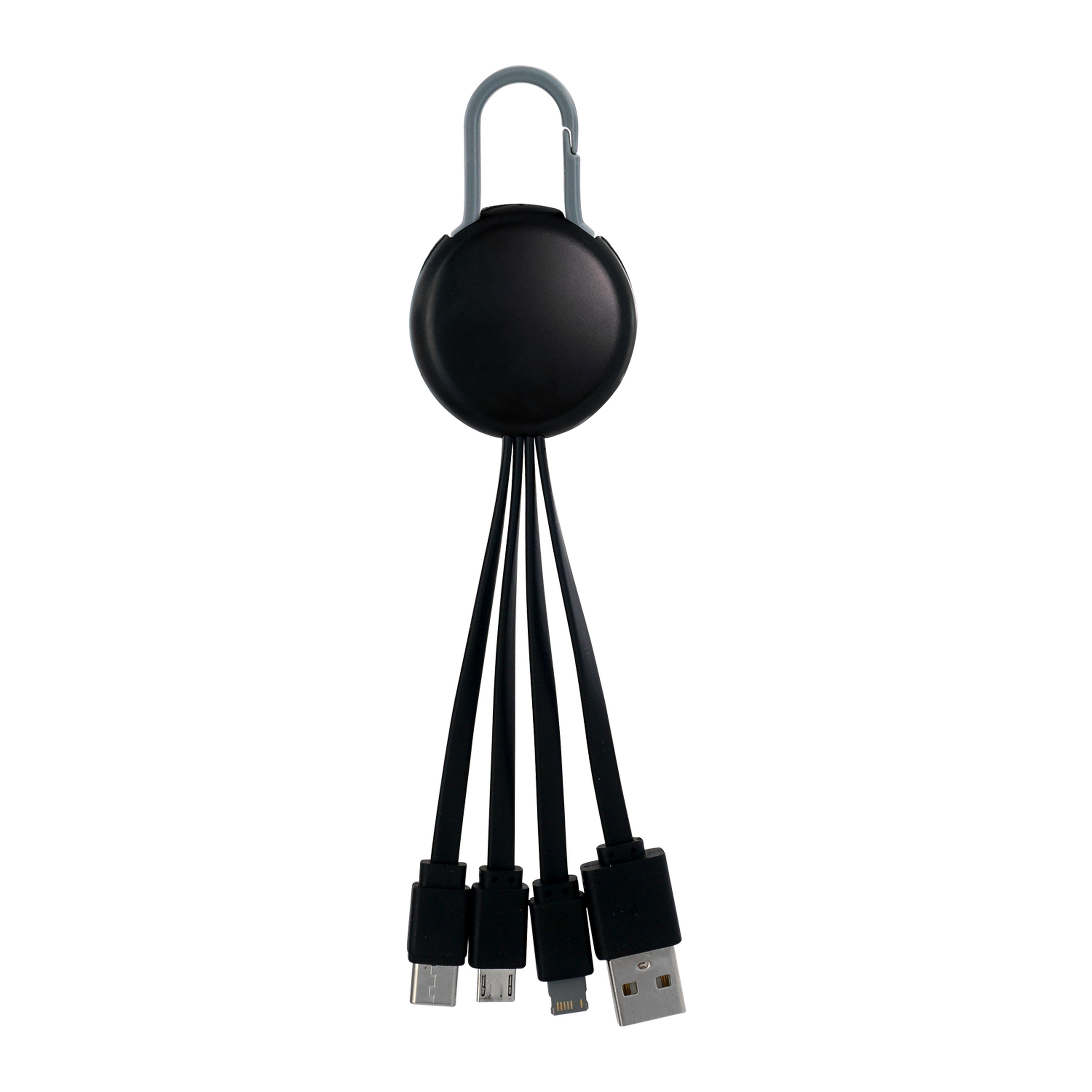 Black Colorful Clip 3" 1 Charging Cable 1
