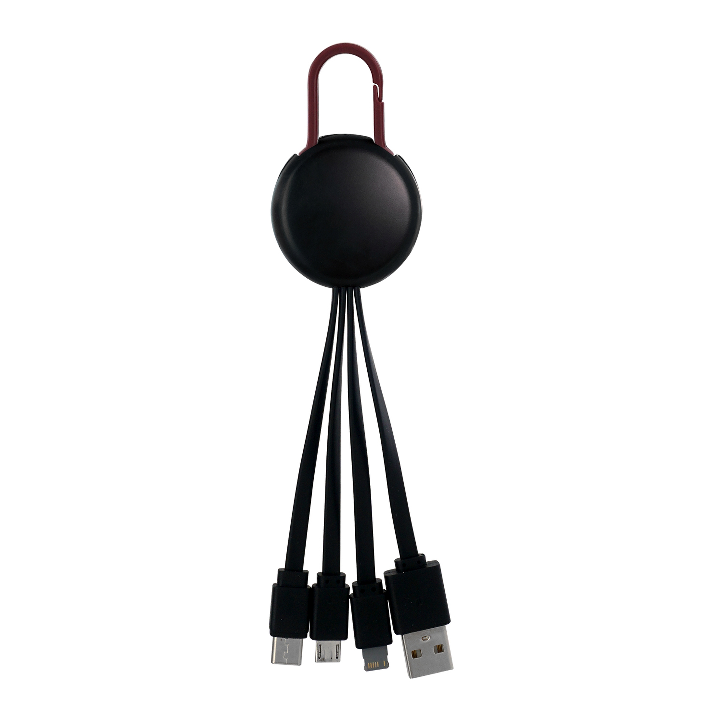 Black Colorful Clip 3" 1 Charging Cable 1