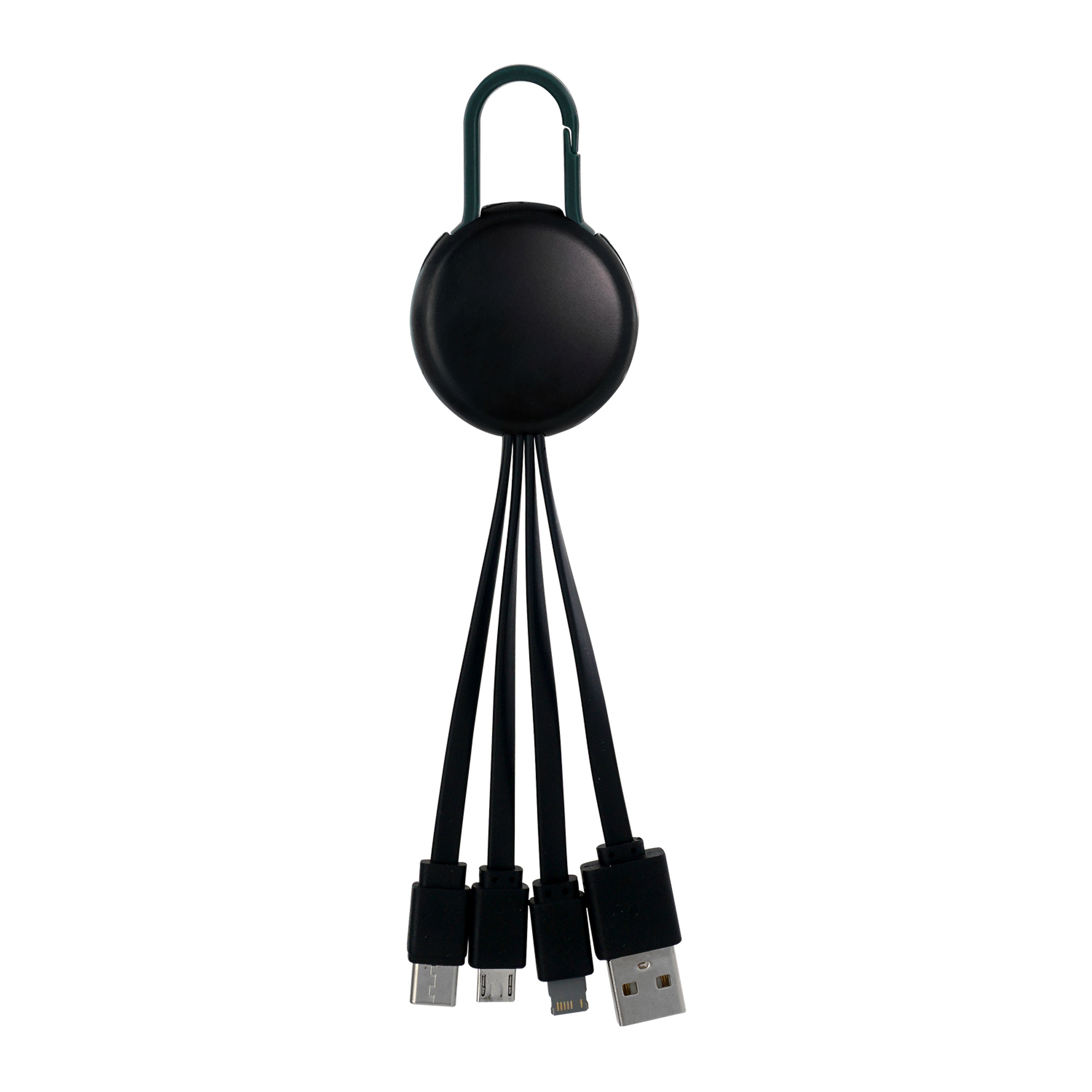 Black Colorful Clip 3" 1 Charging Cable 1