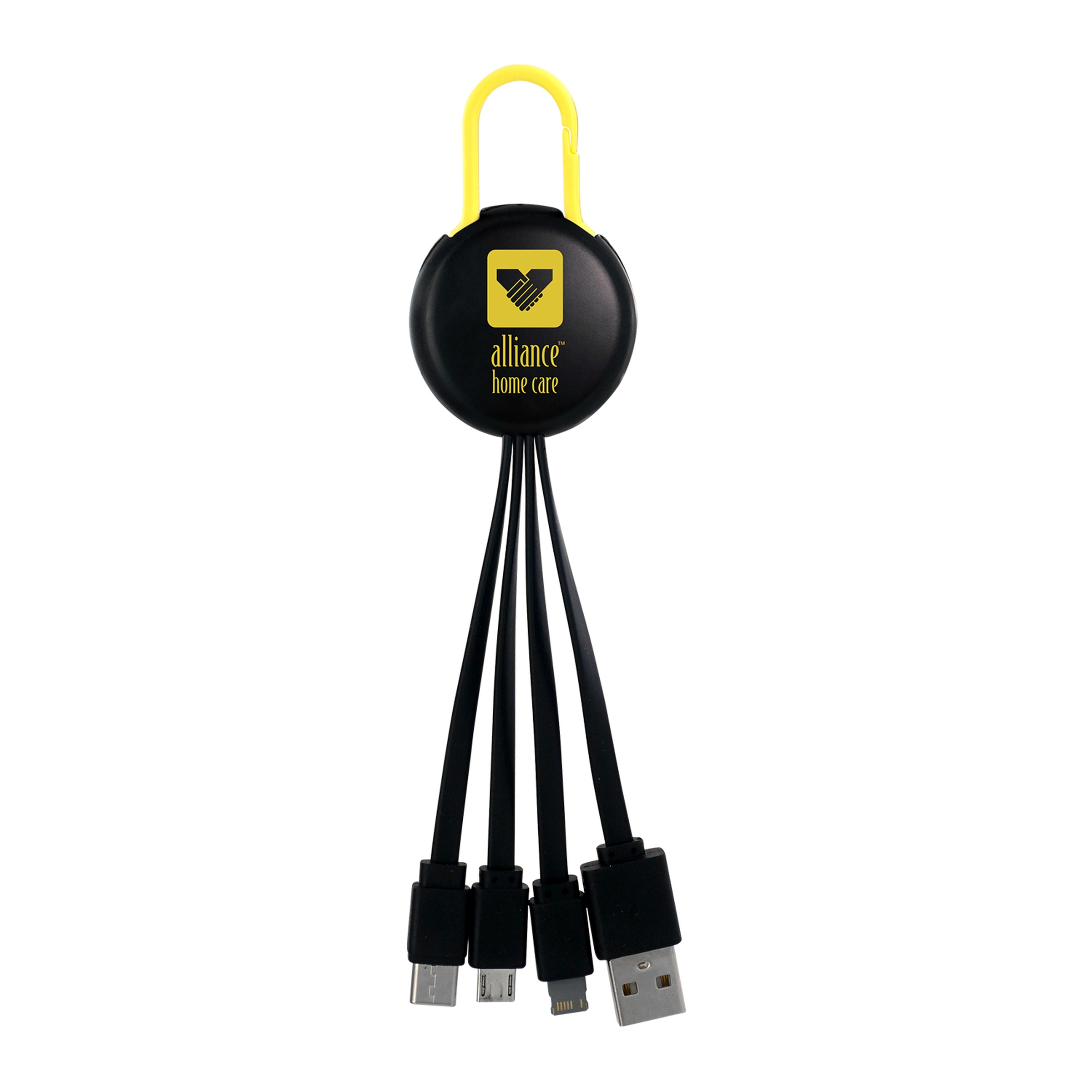 Black Colorful Clip 3" 1 Charging Cable 1