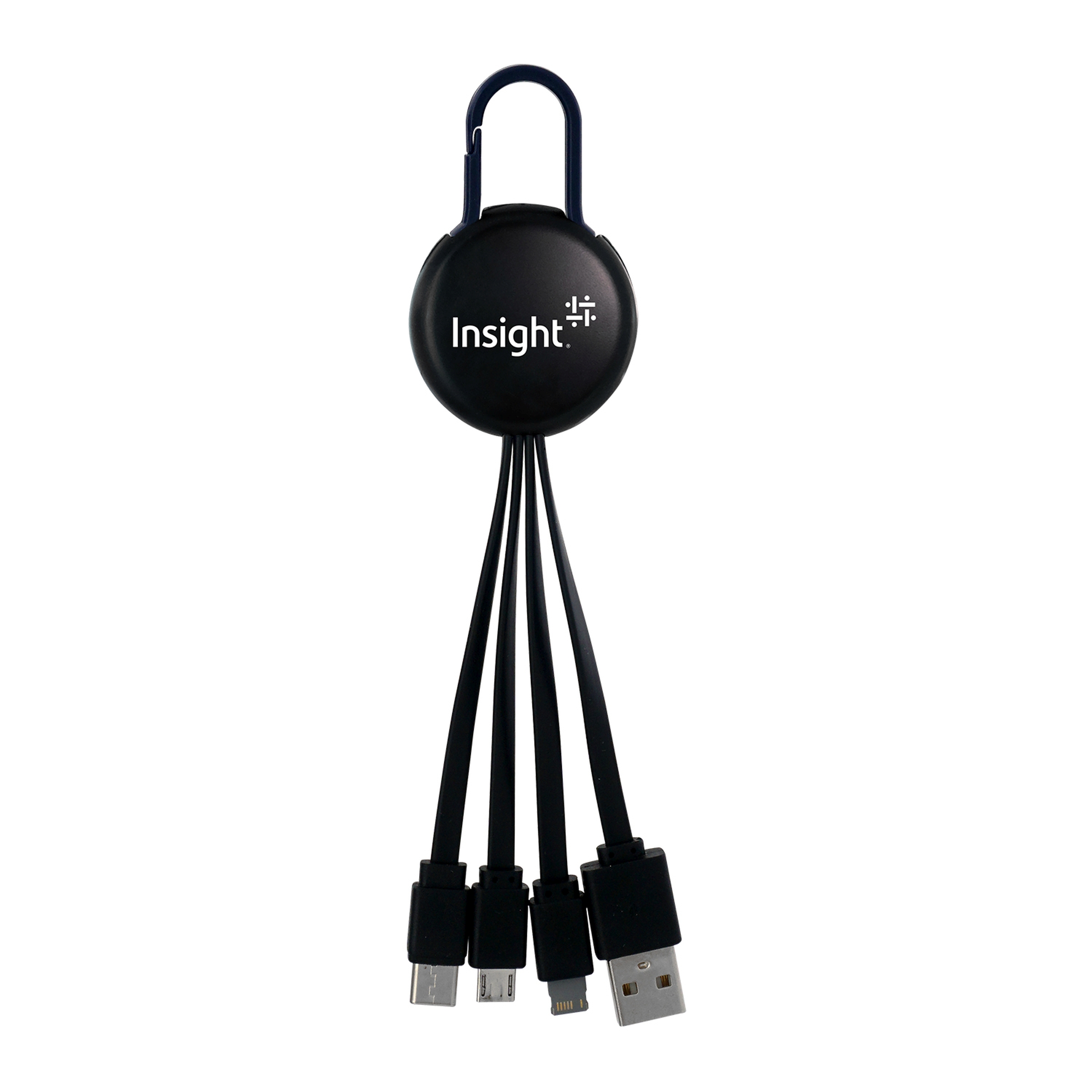 Black Colorful Clip 3" 1 Charging Cable 1