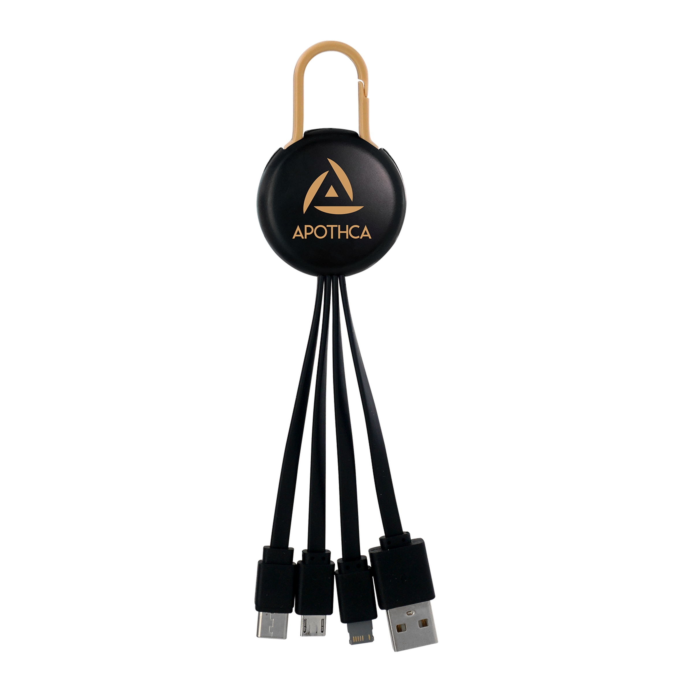 Black Colorful Clip 3" 1 Charging Cable 1