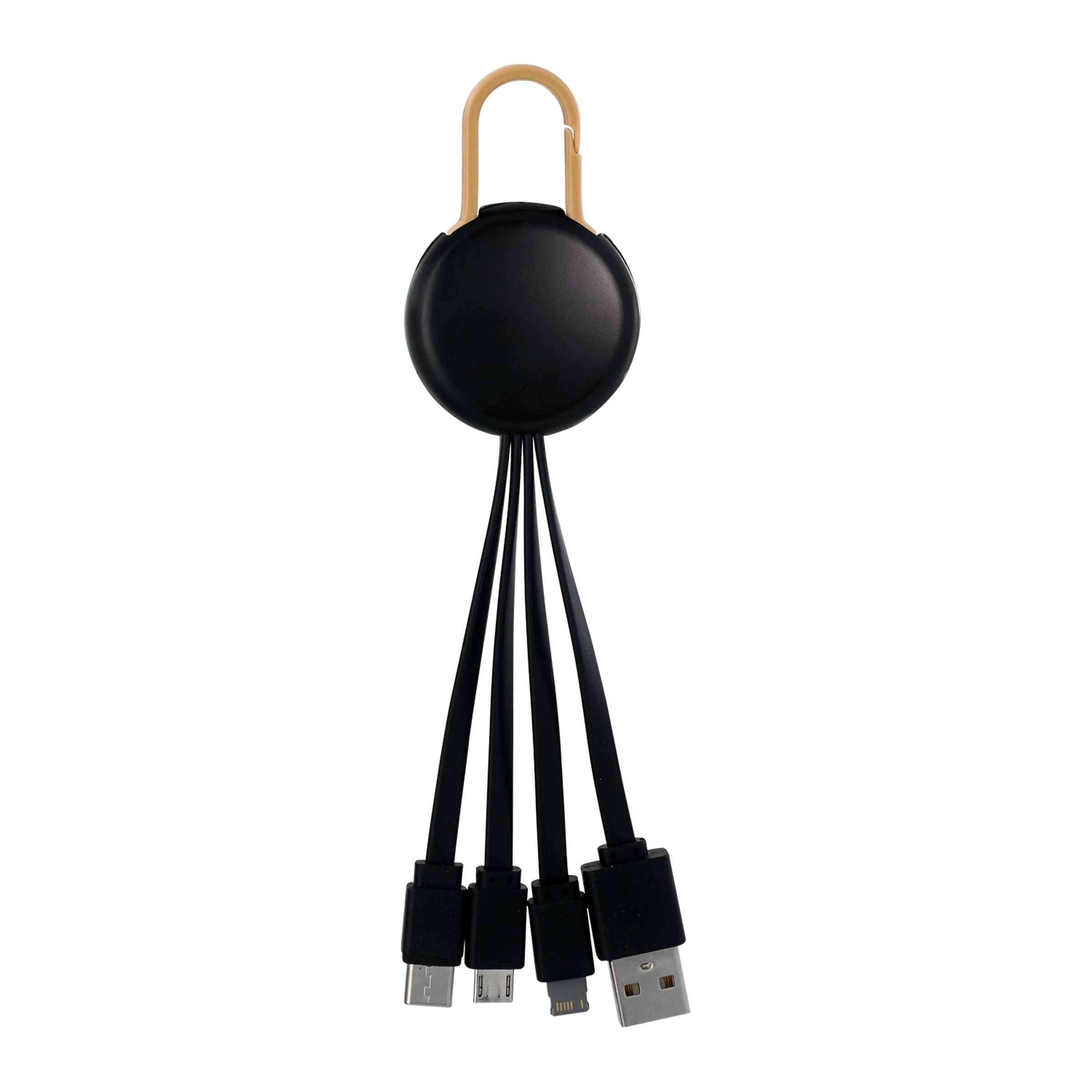 Black Colorful Clip 3" 1 Charging Cable 1