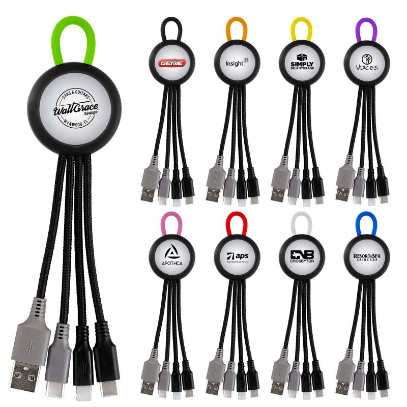 Clearview Light Up Loop 3-in-1 Duo Charging Cable 1 Clearview Light Up Loop 3-in-1 Duo Charging Cable 1