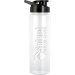 24 oz Easy Pour Debossed Bottle - Black 24 oz Easy Pour Debossed Bottle - Black