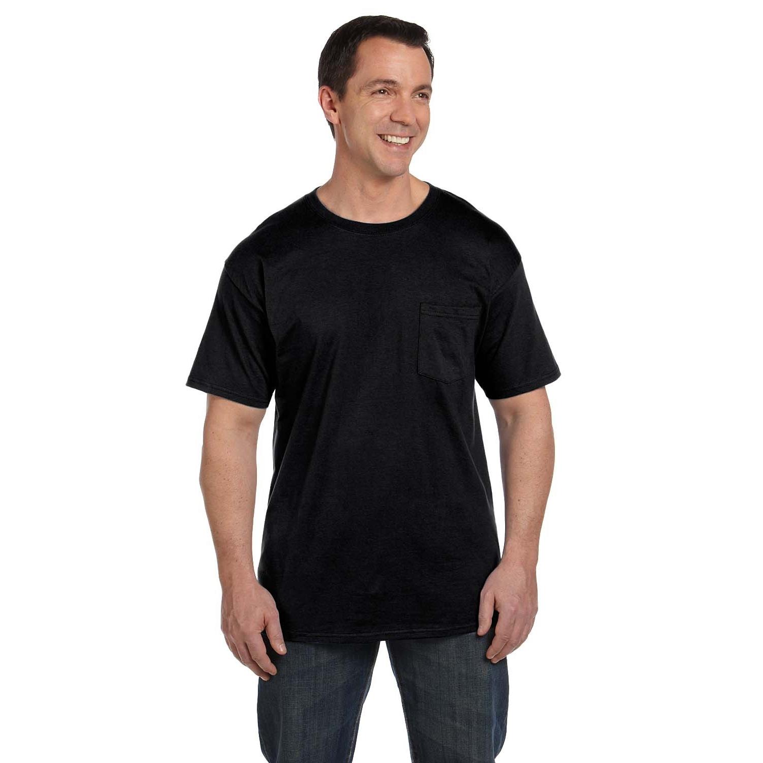 Hanes® Adult 6.1 Oz Beefy-T With Pocket 1