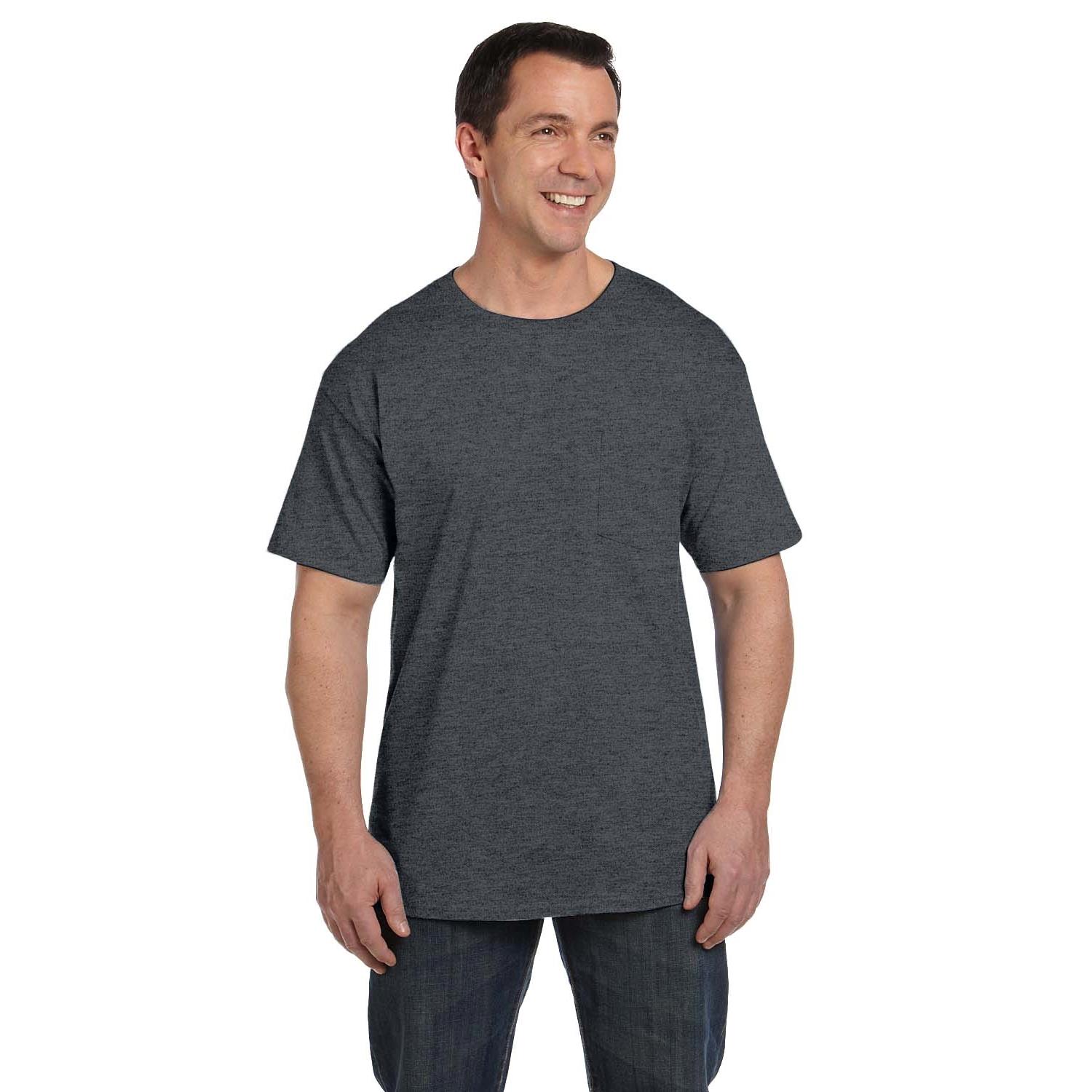 Hanes® Adult 6.1 Oz Beefy-T With Pocket 1