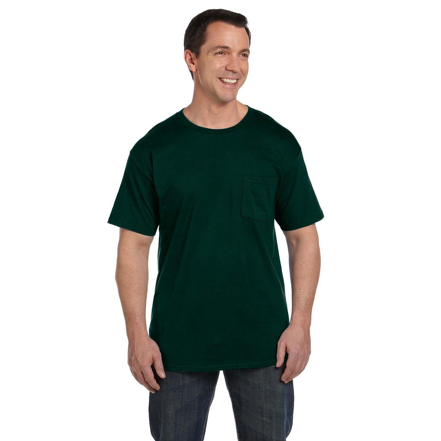 Hanes® Adult 6.1 Oz Beefy-T With Pocket 1