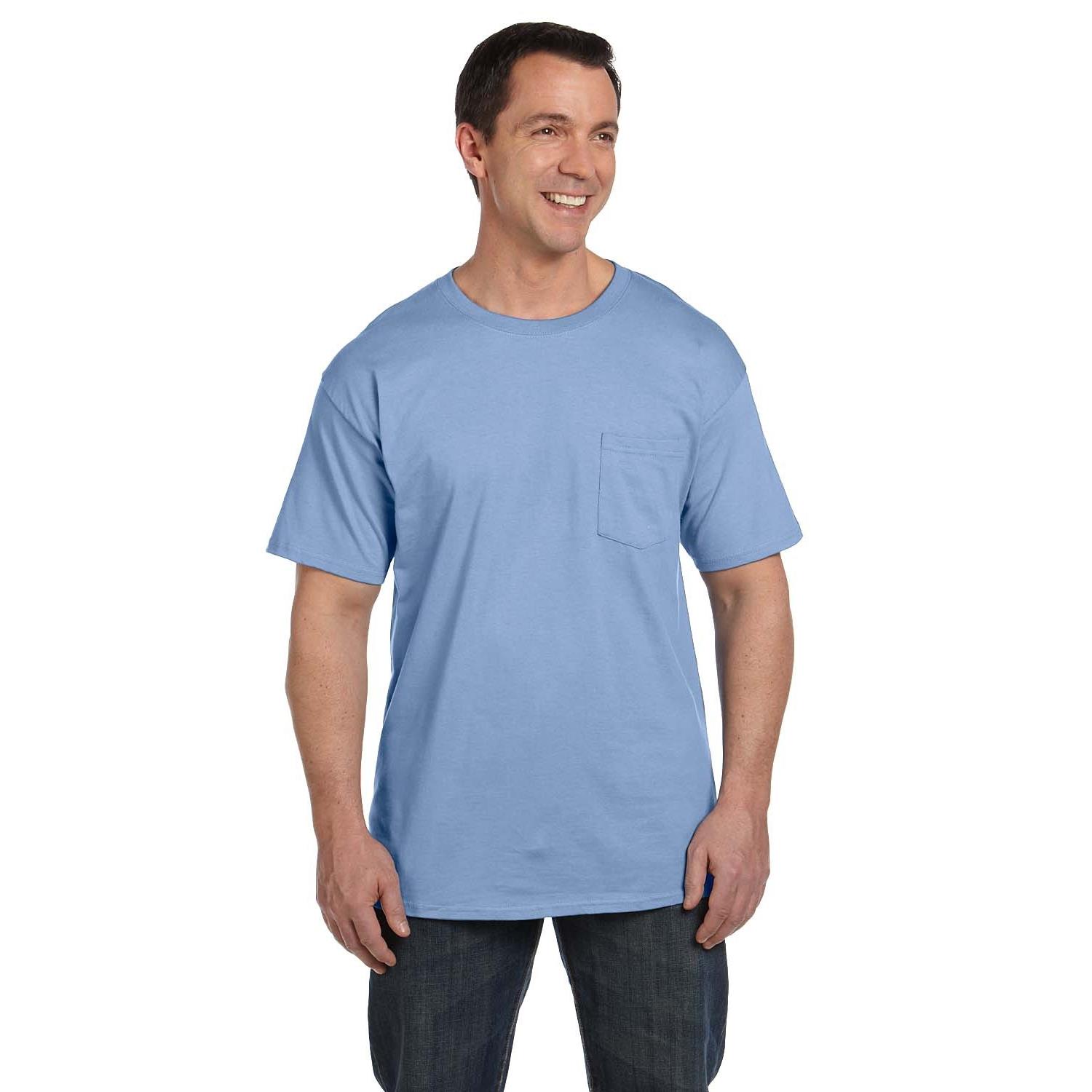 Hanes® Adult 6.1 Oz Beefy-T With Pocket 1