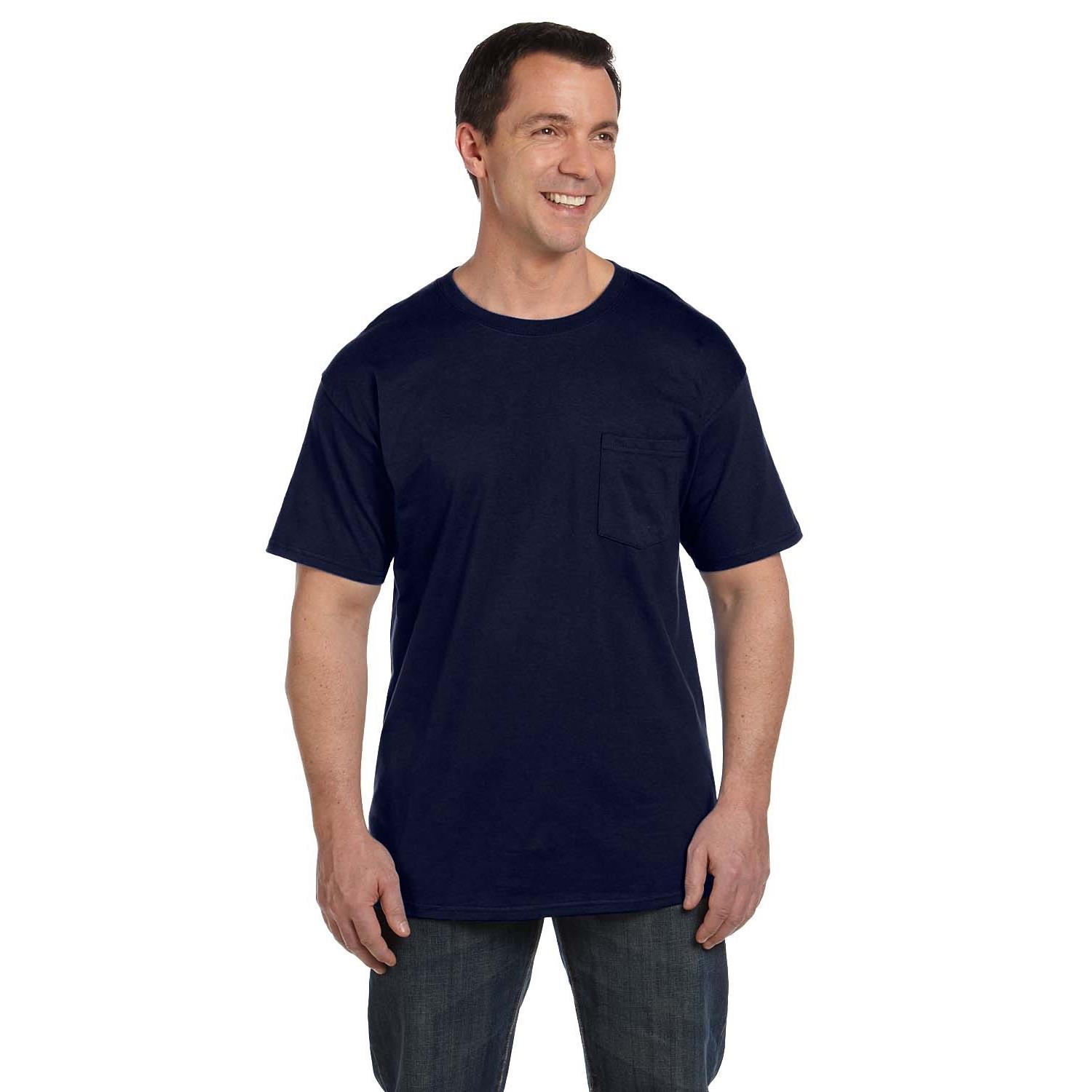 Hanes® Adult 6.1 Oz Beefy-T With Pocket 1