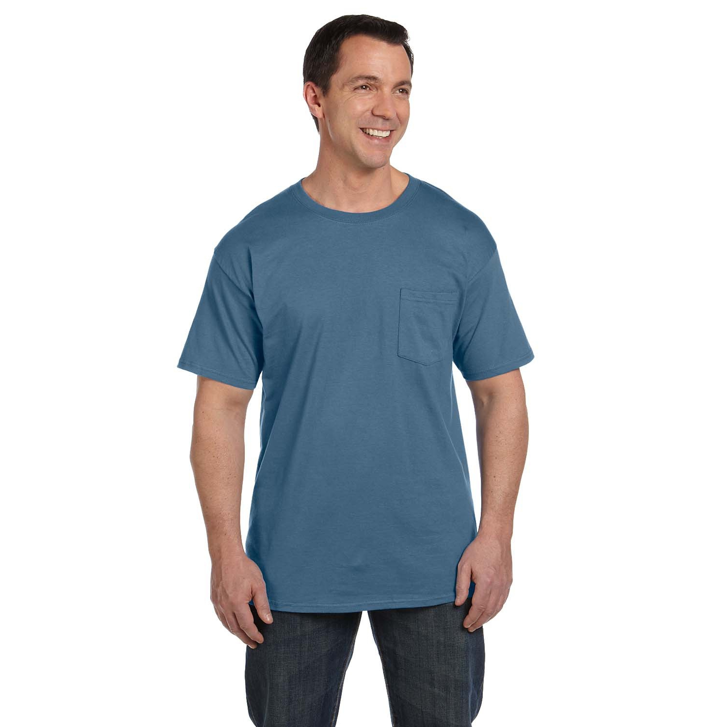 Hanes® Adult 6.1 Oz Beefy-T With Pocket 1