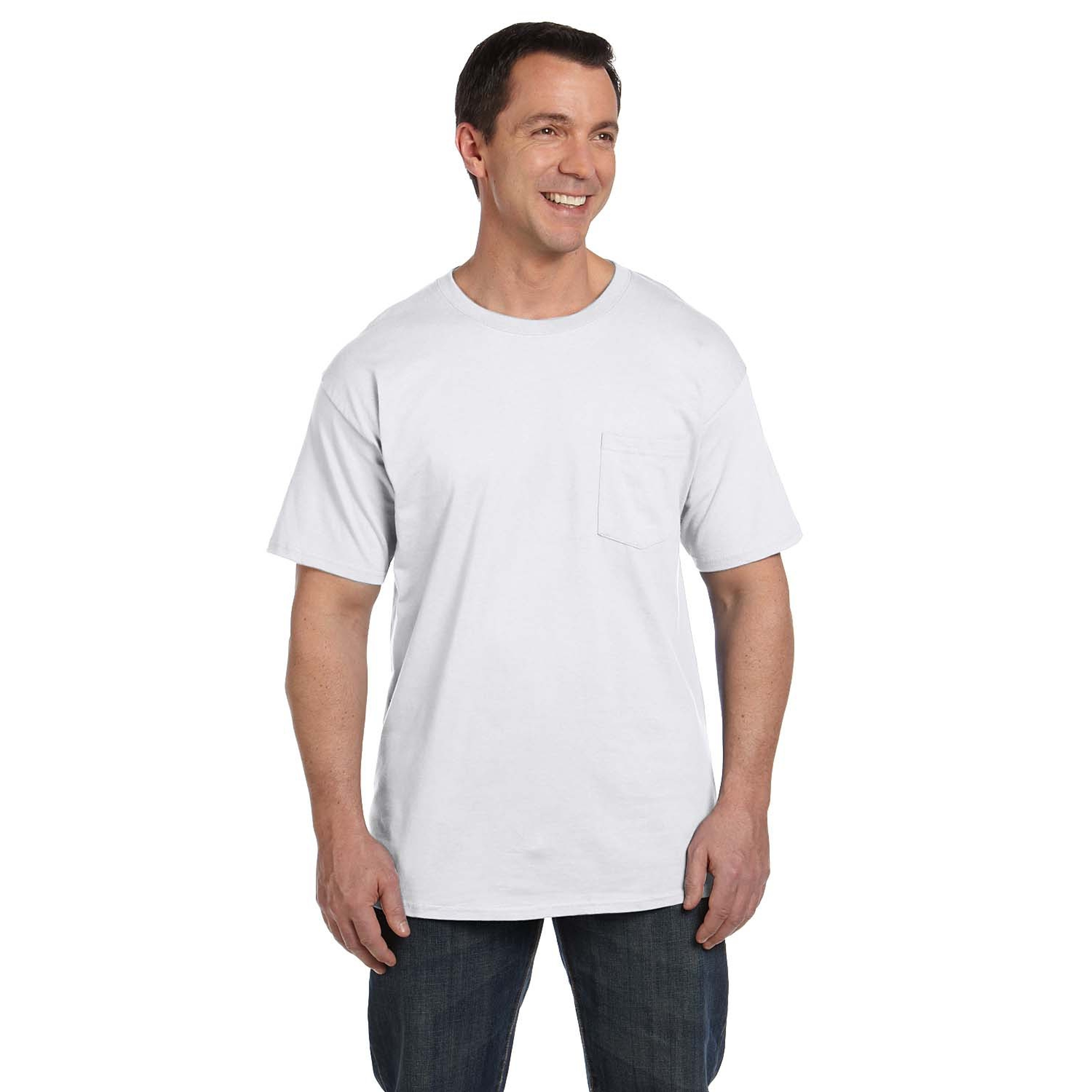 Hanes® Adult 6.1 Oz Beefy-T With Pocket 1