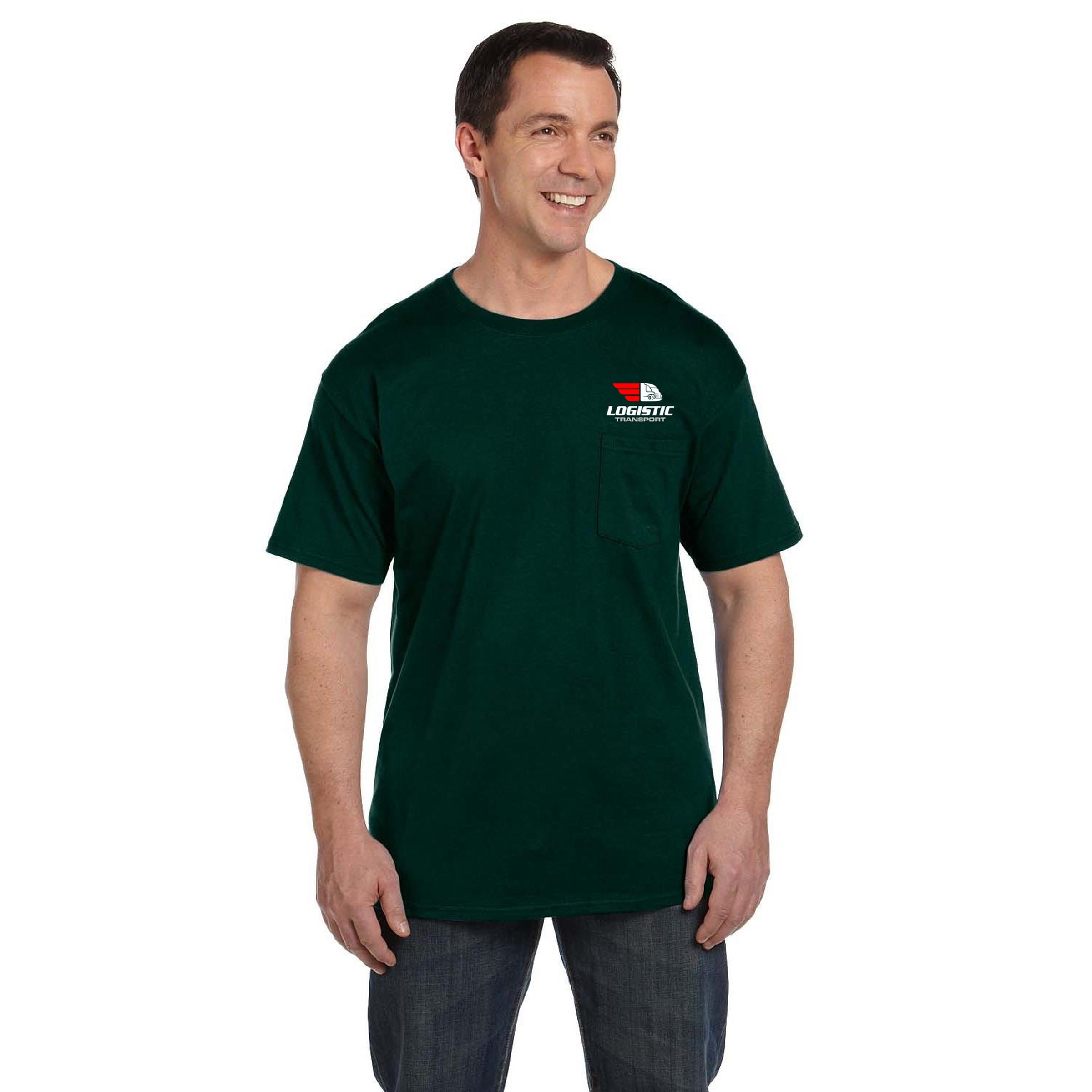 Hanes® Adult 6.1 Oz Beefy-T With Pocket 1