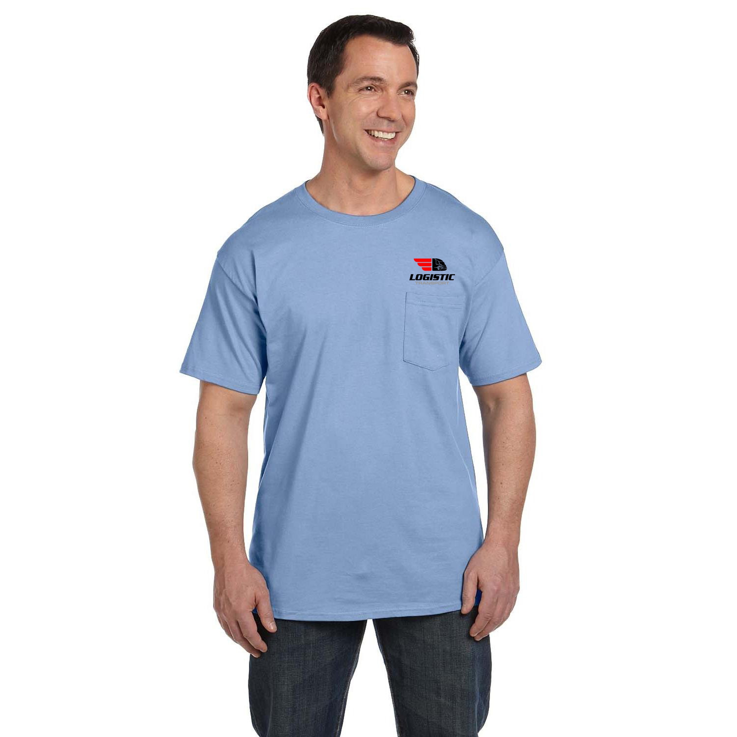 Hanes® Adult 6.1 Oz Beefy-T With Pocket 1