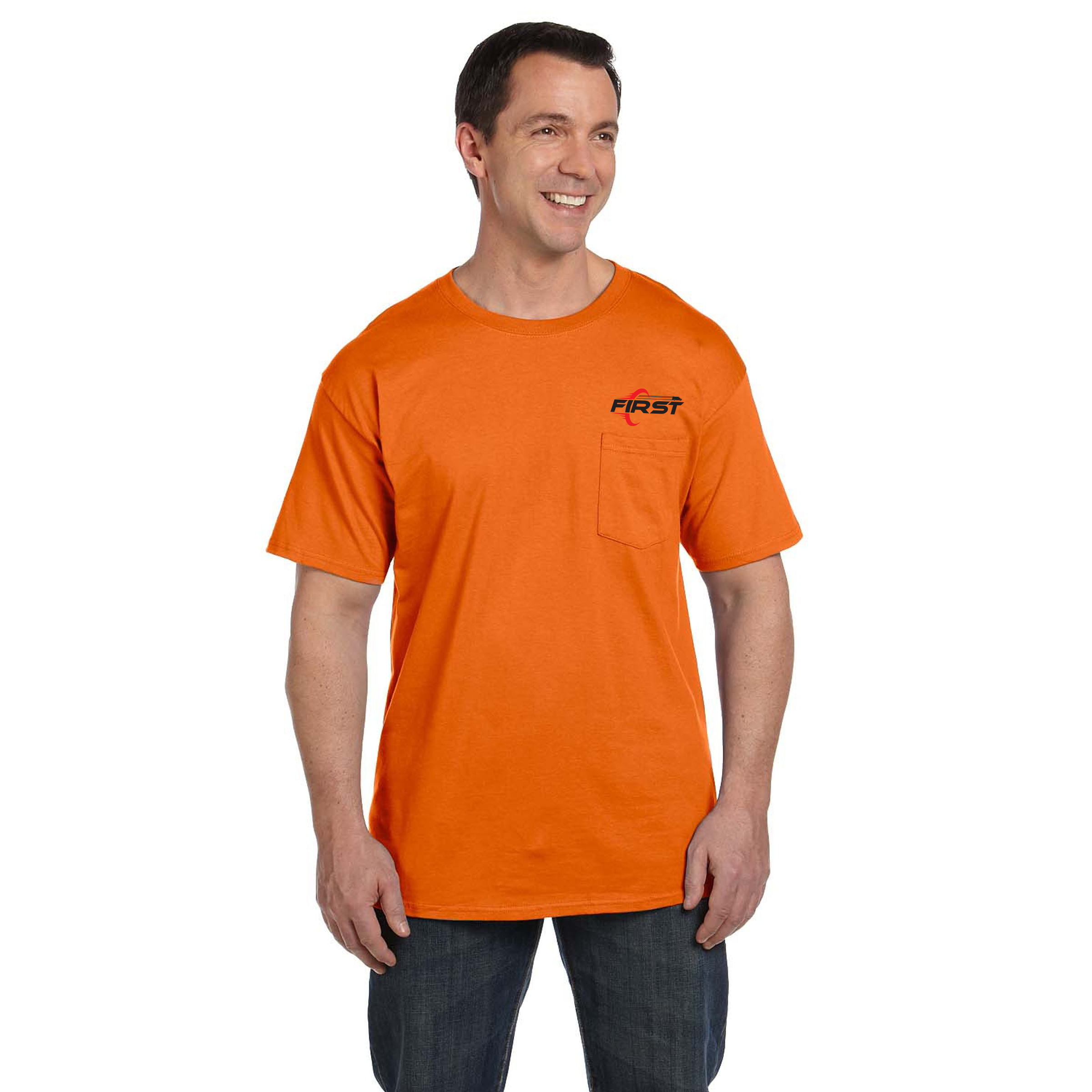 Hanes® Adult 6.1 Oz Beefy-T With Pocket 1