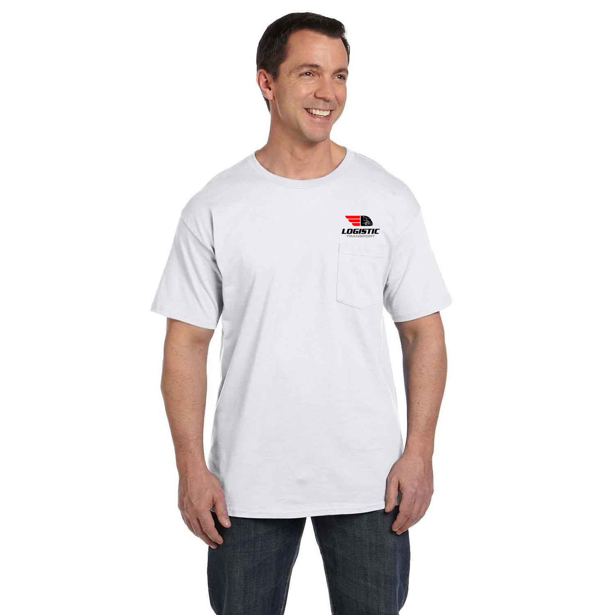 Hanes® Adult 6.1 Oz Beefy-T With Pocket 1