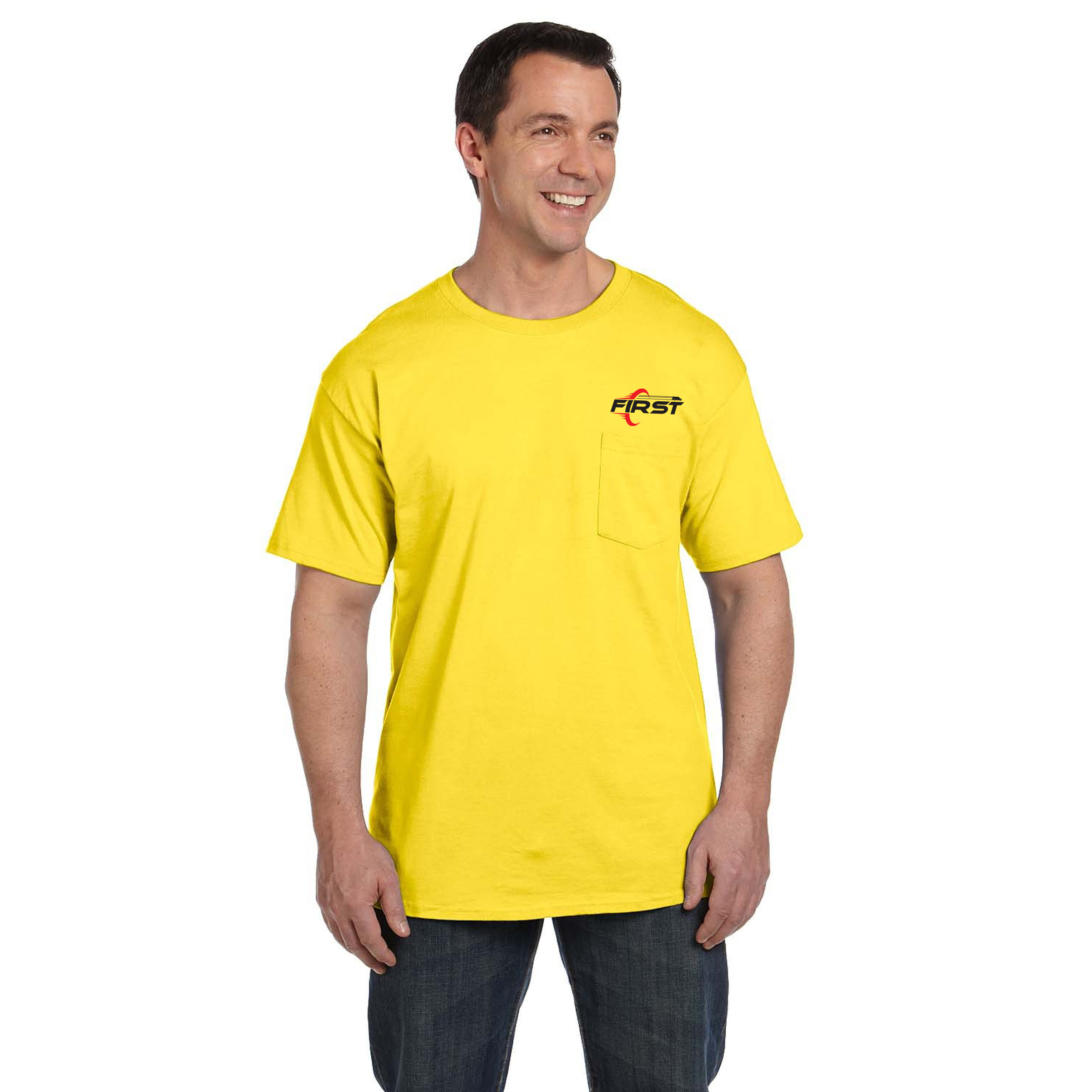 Hanes® Adult 6.1 Oz Beefy-T With Pocket 1