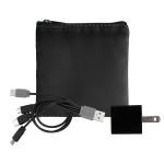 Colorful RPET Wall & Cable Set - Black Colorful RPET Wall & Cable Set - Black