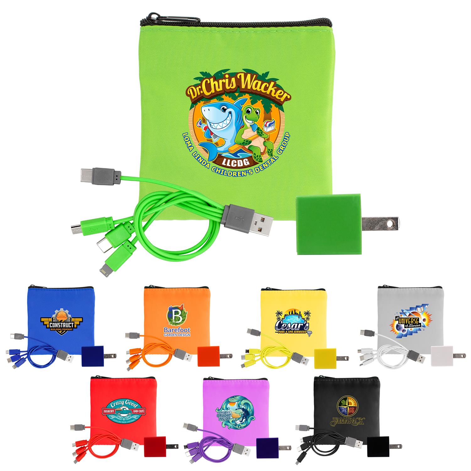 Colorful RPET Wall & Cable Set 1