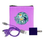 Colorful RPET Wall & Cable Set - Purple Colorful RPET Wall & Cable Set - Purple