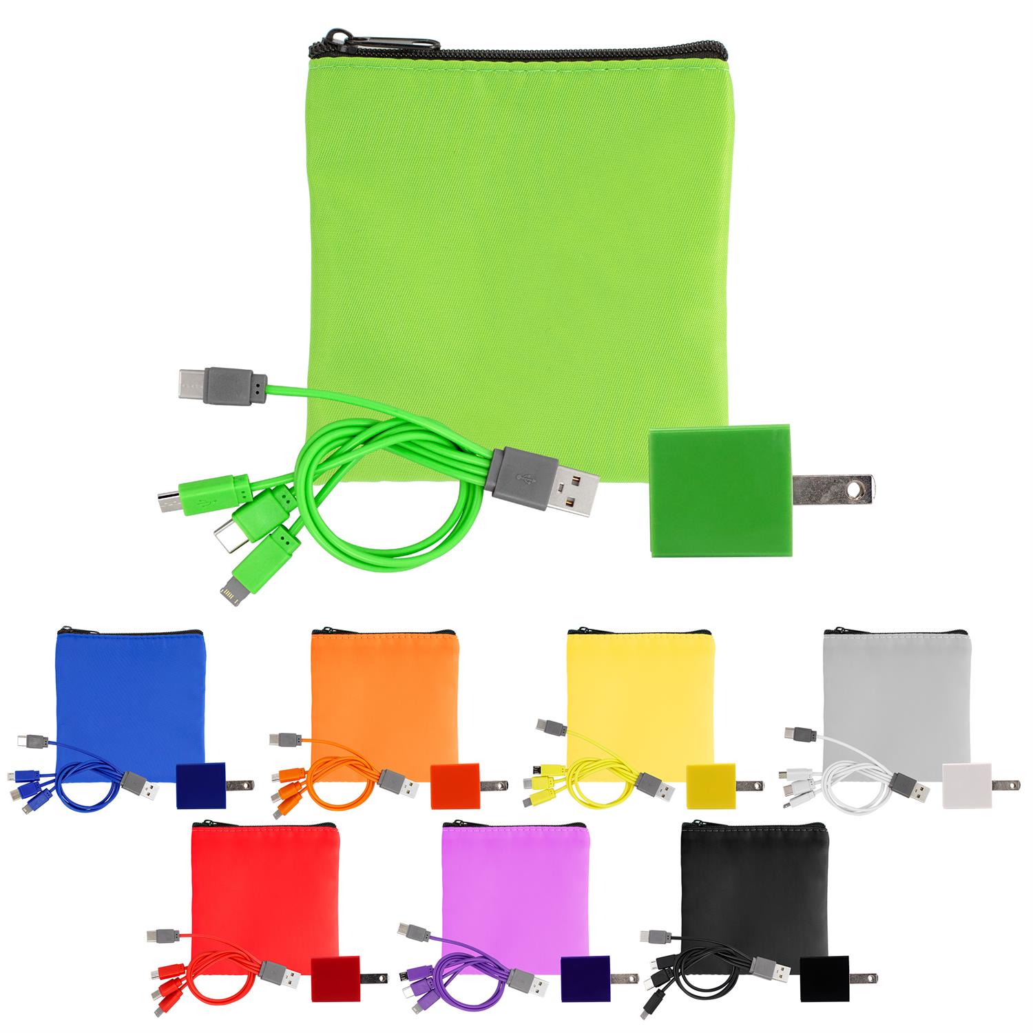 Colorful RPET Wall & Cable Set 1