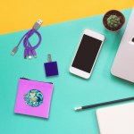 Colorful RPET Wall & Cable Set - lifestyle Colorful RPET Wall & Cable Set - lifestyle