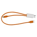 Dual Input A + C to C Accent Cable - Orange Blank Dual Input A + C to C Accent Cable - Orange Blank