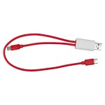 Dual Input A + C to C Accent Cable - Red Blank Dual Input A + C to C Accent Cable - Red Blank