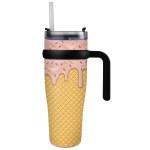 30 Oz. Recycled Ice Cream Tumbler - Strawberry Pink 30 Oz. Recycled Ice Cream Tumbler - Strawberry Pink