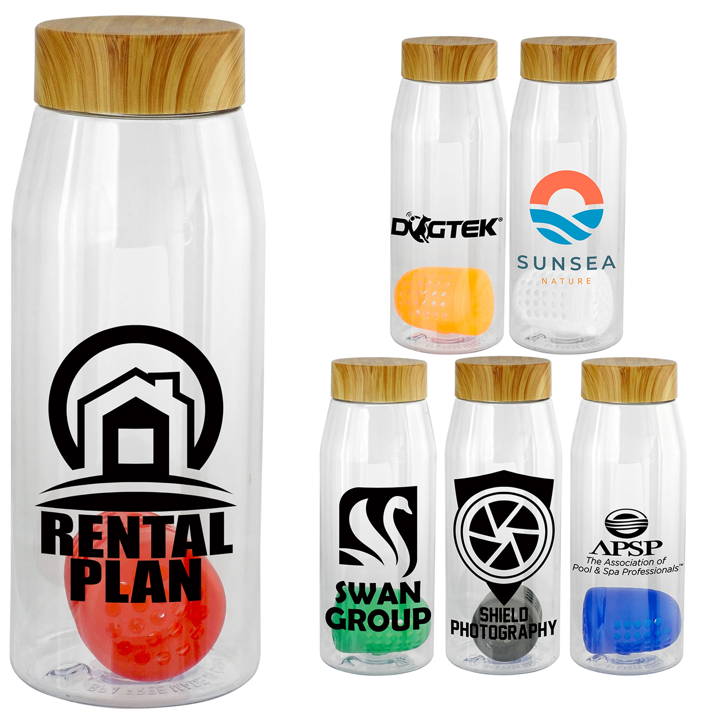 Bamboo Pattern 32oz Bottle with Floating Infuser 1