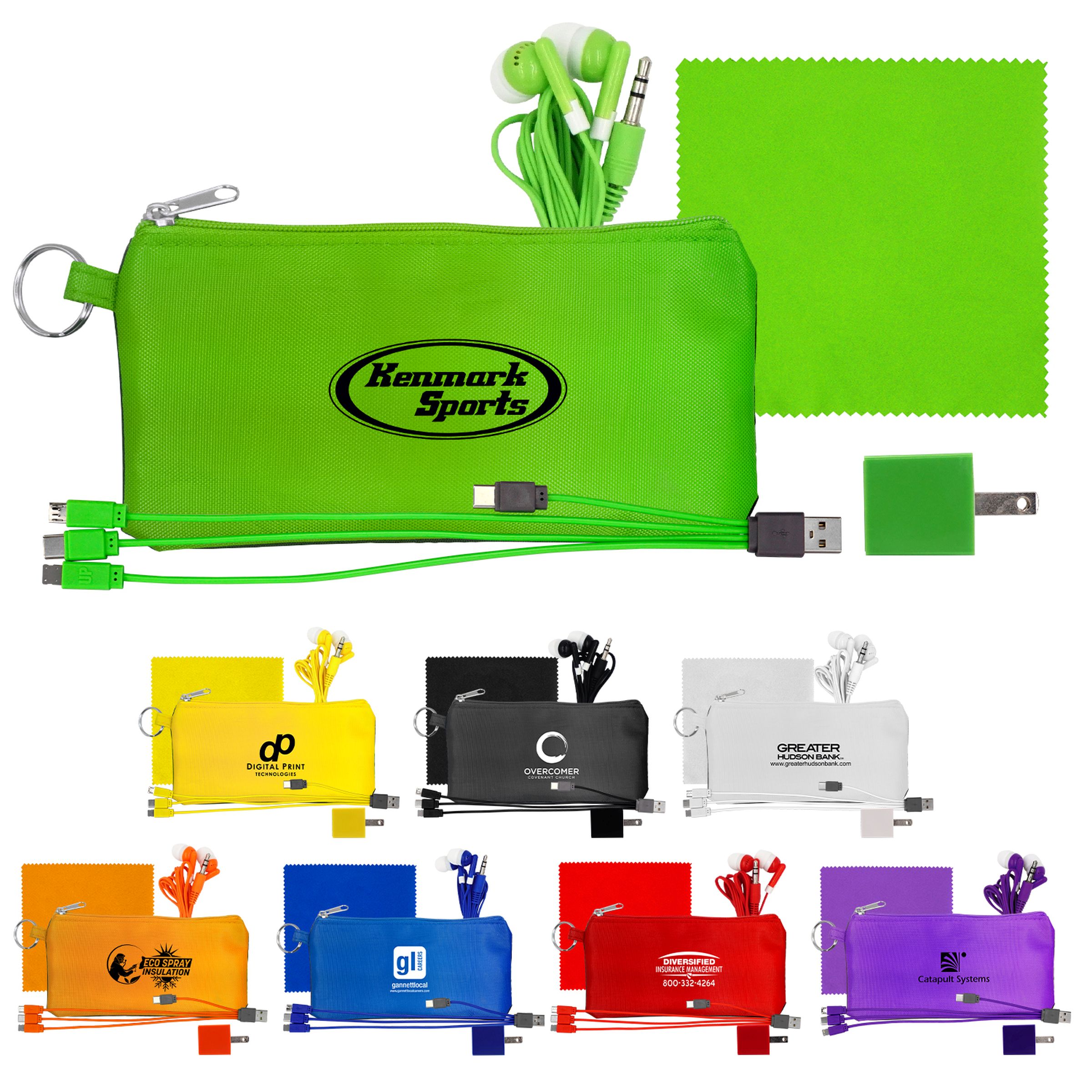 Large Stretchy Wall, Cable, Cloth & Buds Set 1