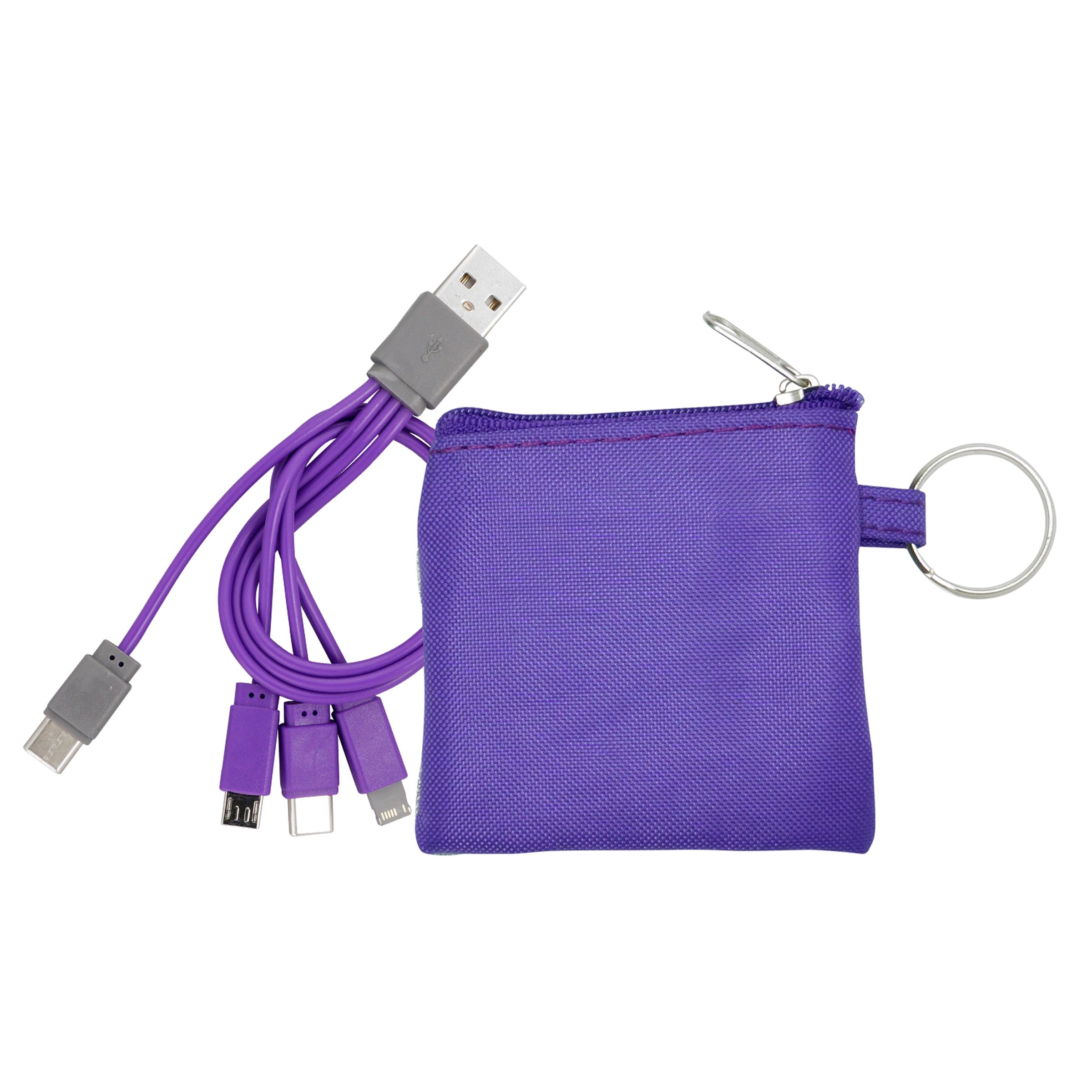 4-in-1 Colorful Pouch Cable Set 1