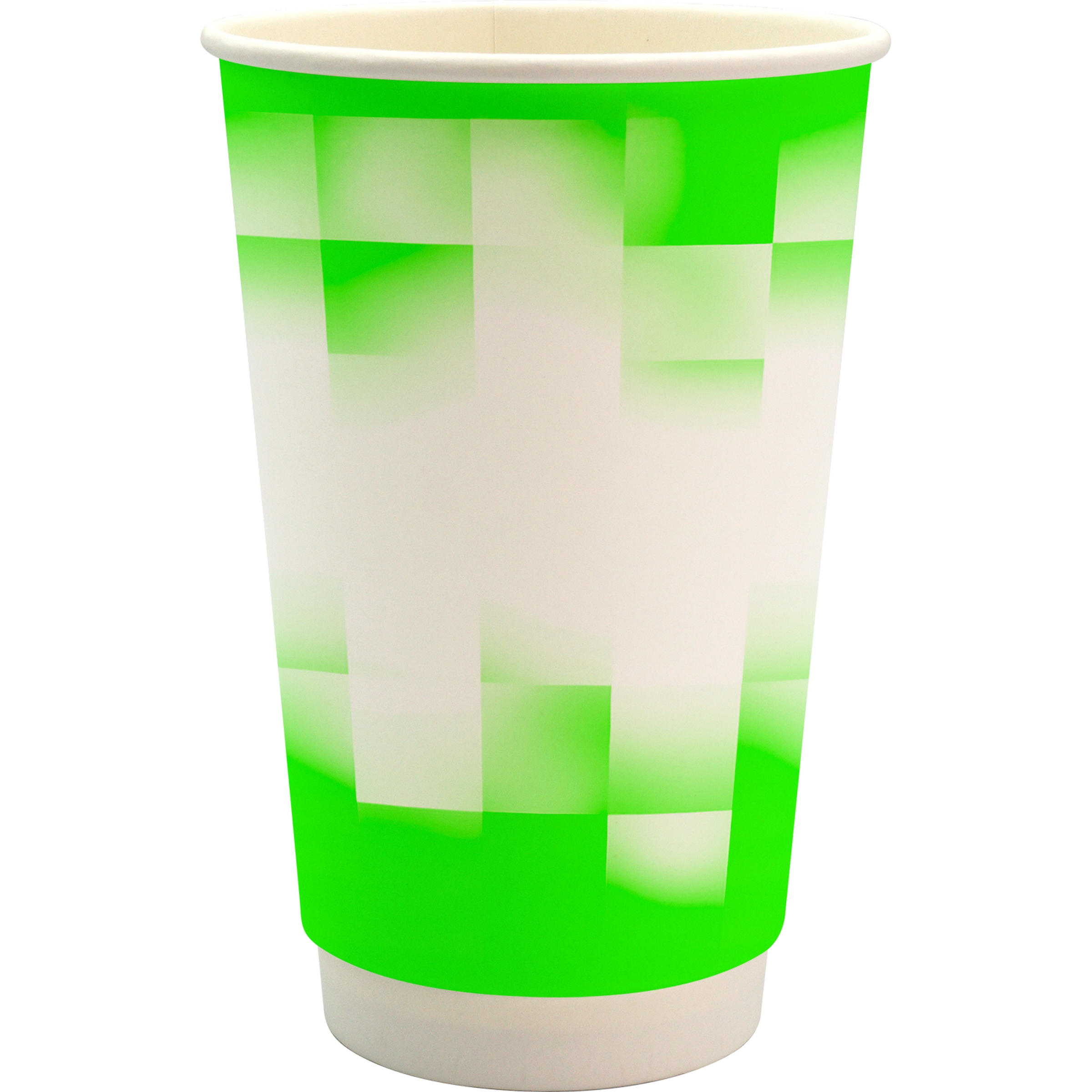 16 oz. Full Color Shaded Checkers Paper Cup 1