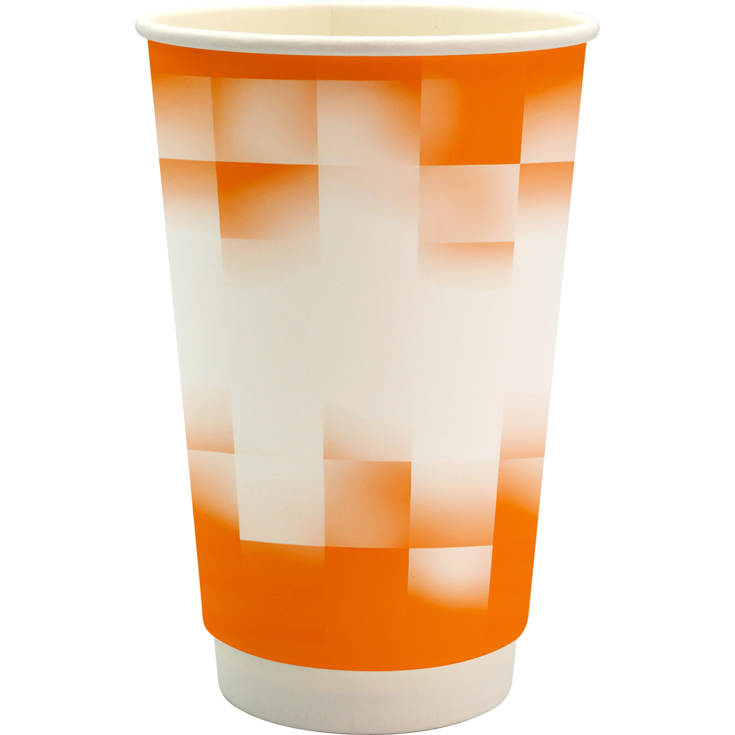 16 oz. Full Color Shaded Checkers Paper Cup 1