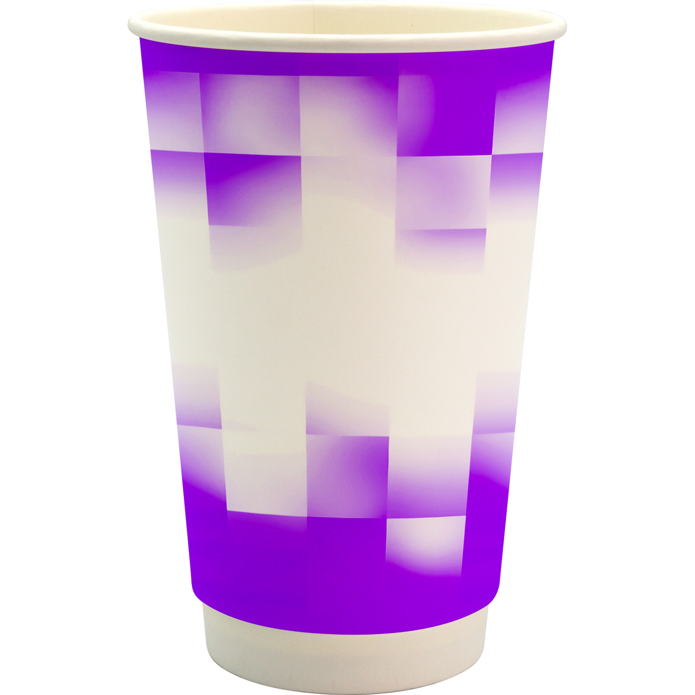 16 oz. Full Color Shaded Checkers Paper Cup 1