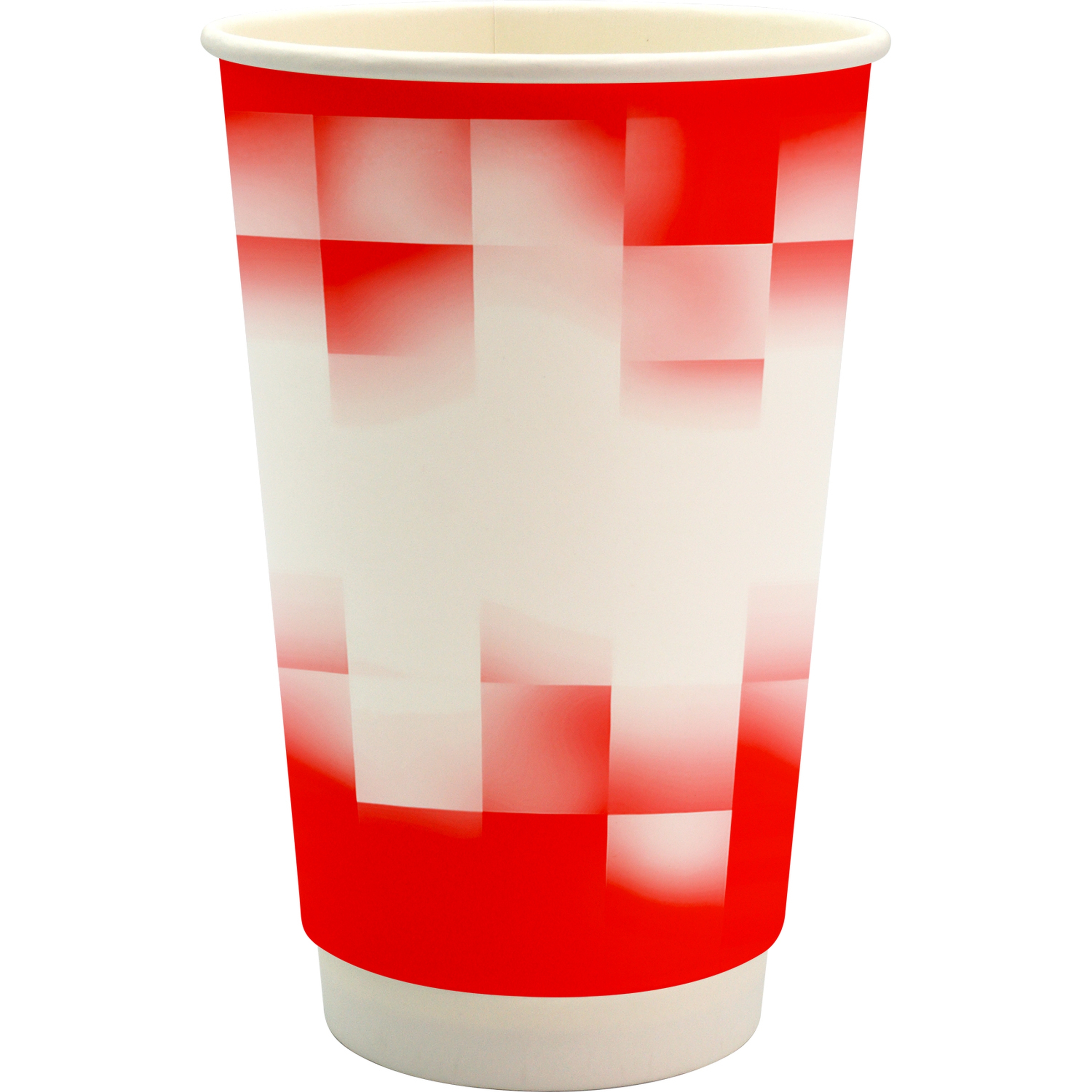 16 oz. Full Color Shaded Checkers Paper Cup 1