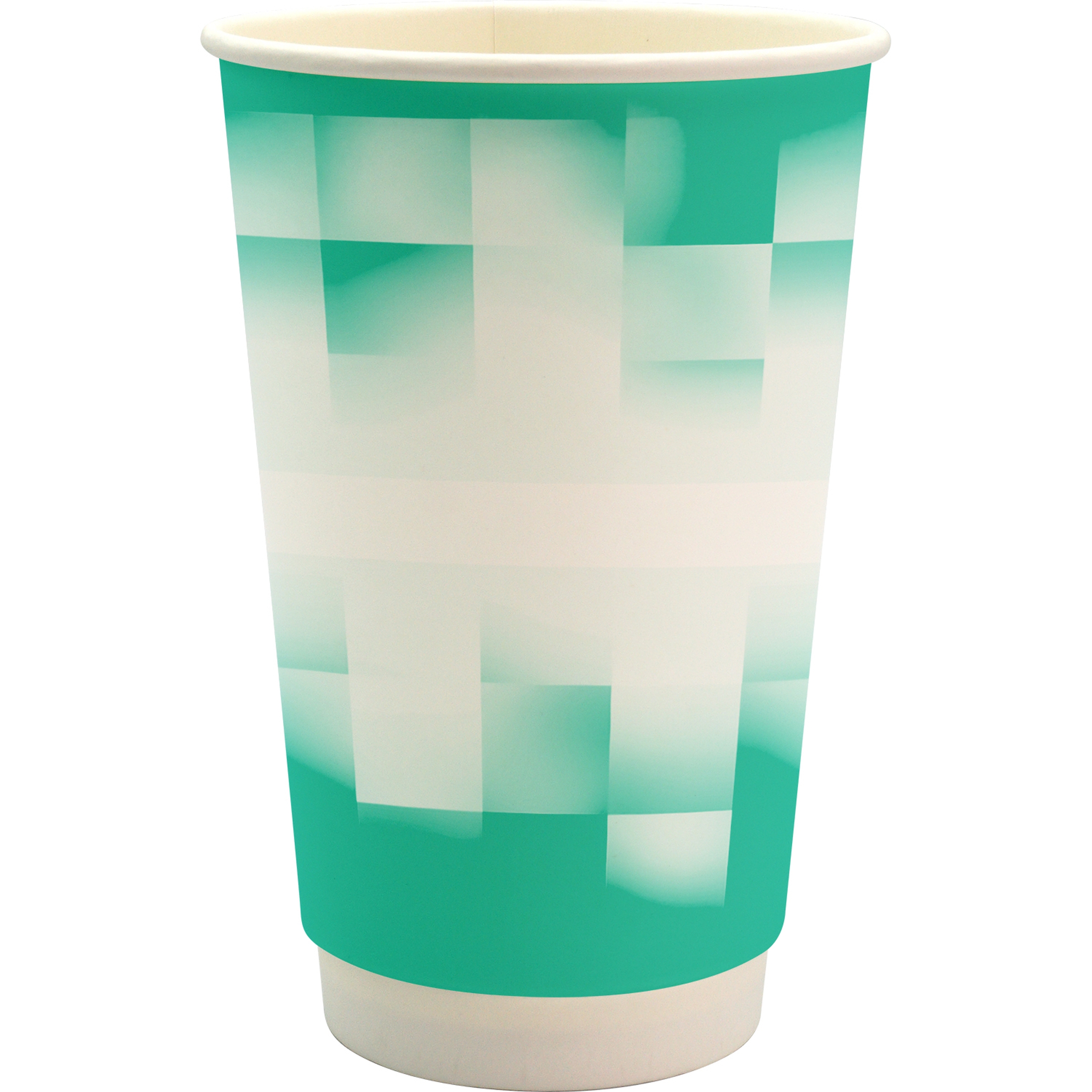 16 oz. Full Color Shaded Checkers Paper Cup 1