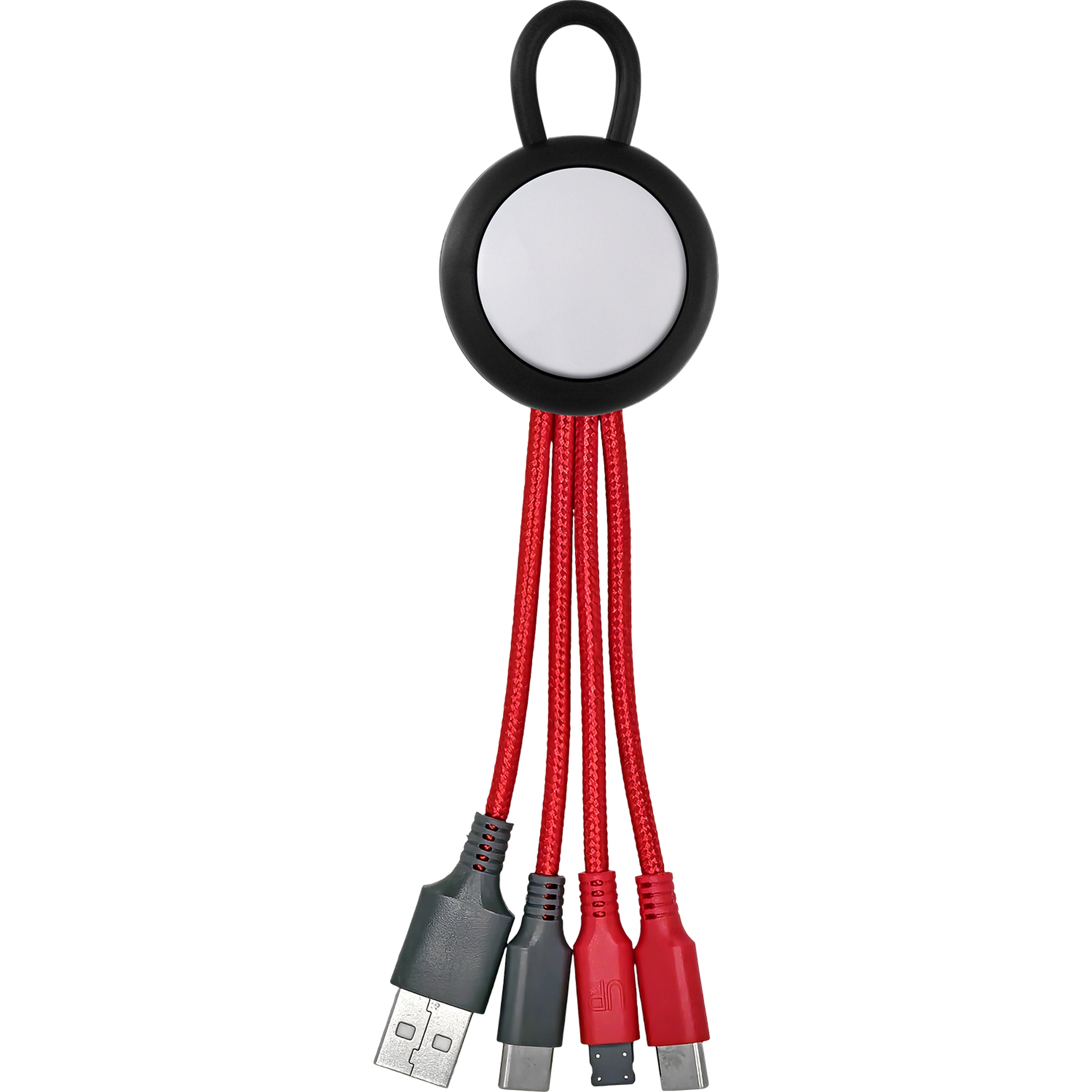 Vivid Loop Dual Input 3-in-1 Colorful Charging Cable 1