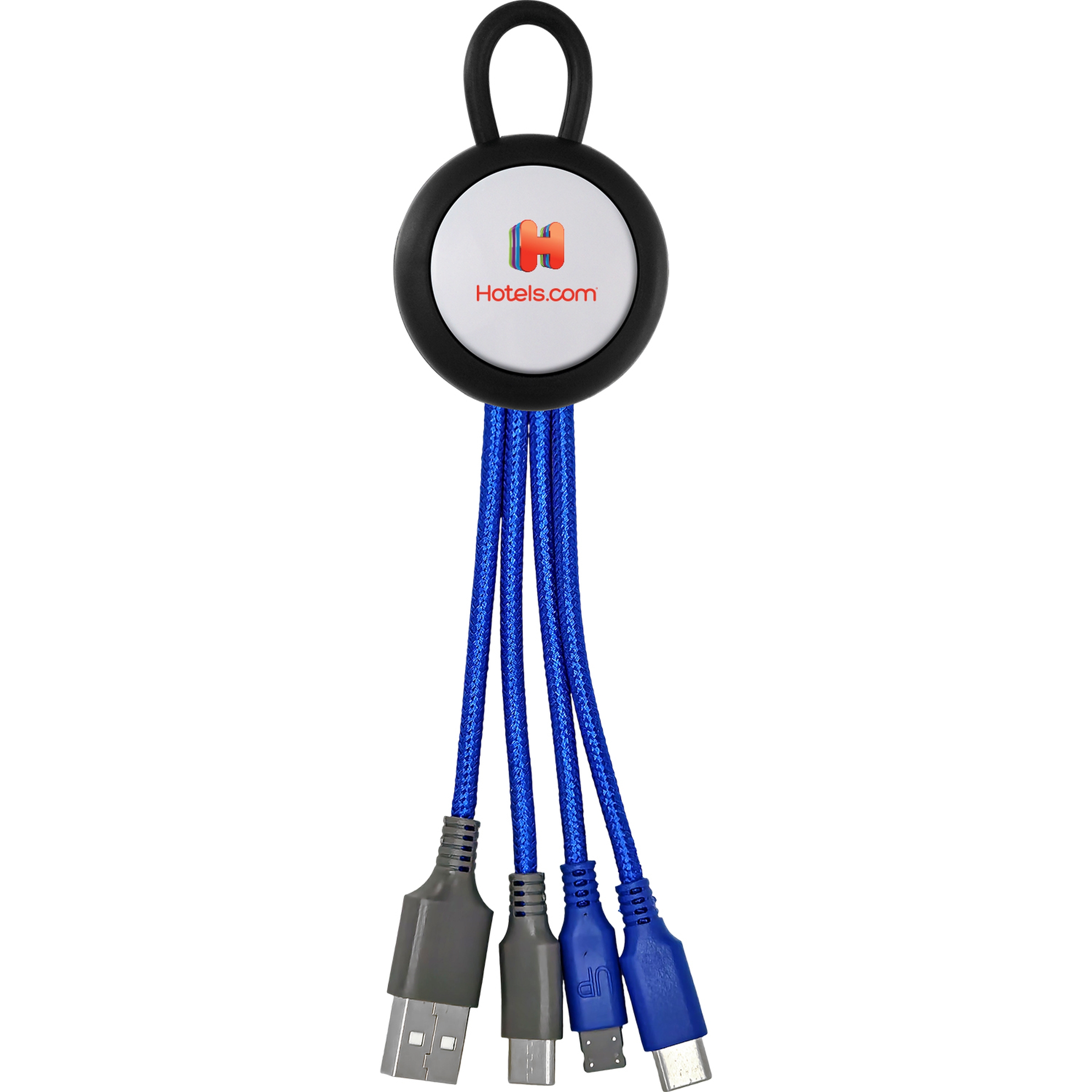 Vivid Loop Dual Input 3-in-1 Colorful Charging Cable 1