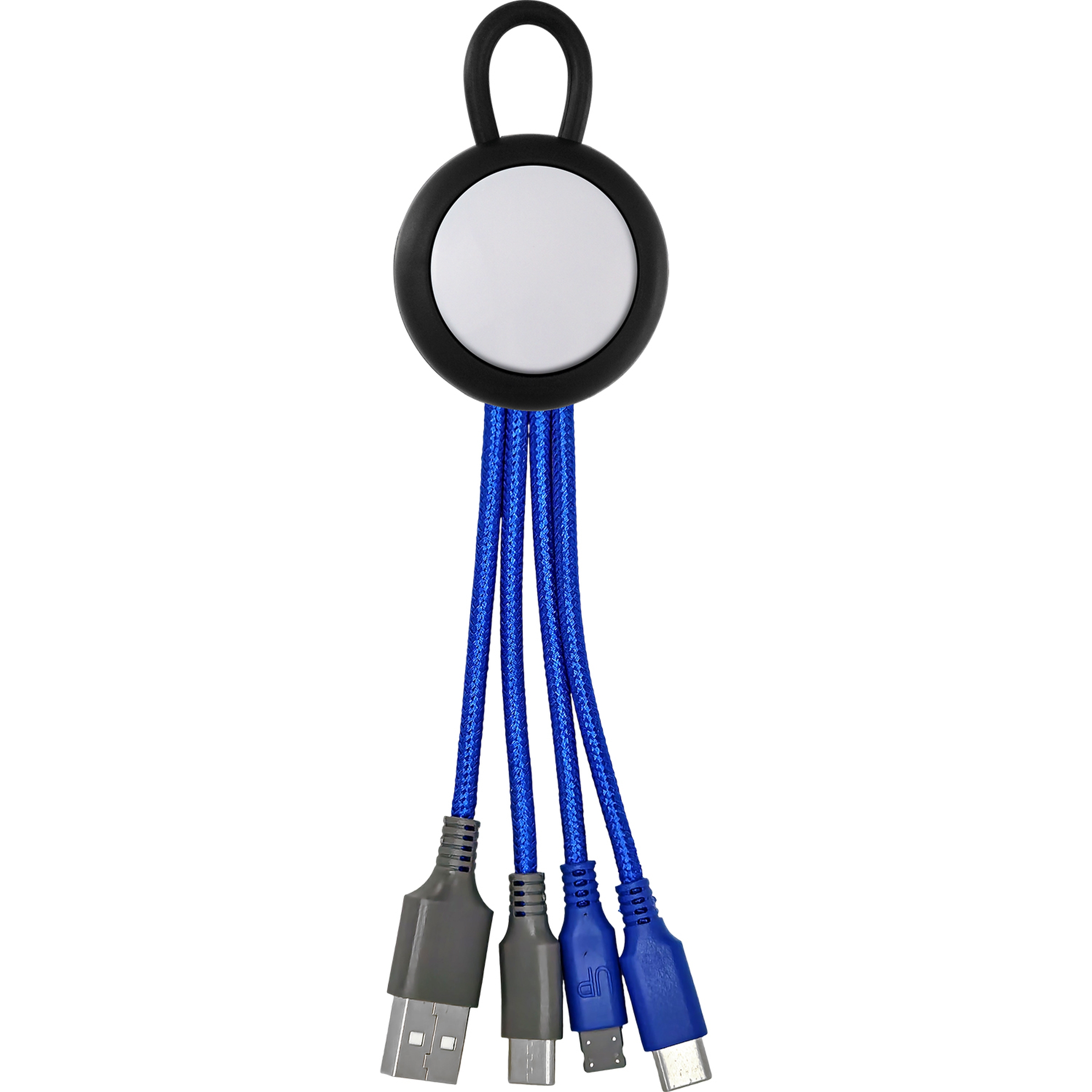 Vivid Loop Dual Input 3-in-1 Colorful Charging Cable 1