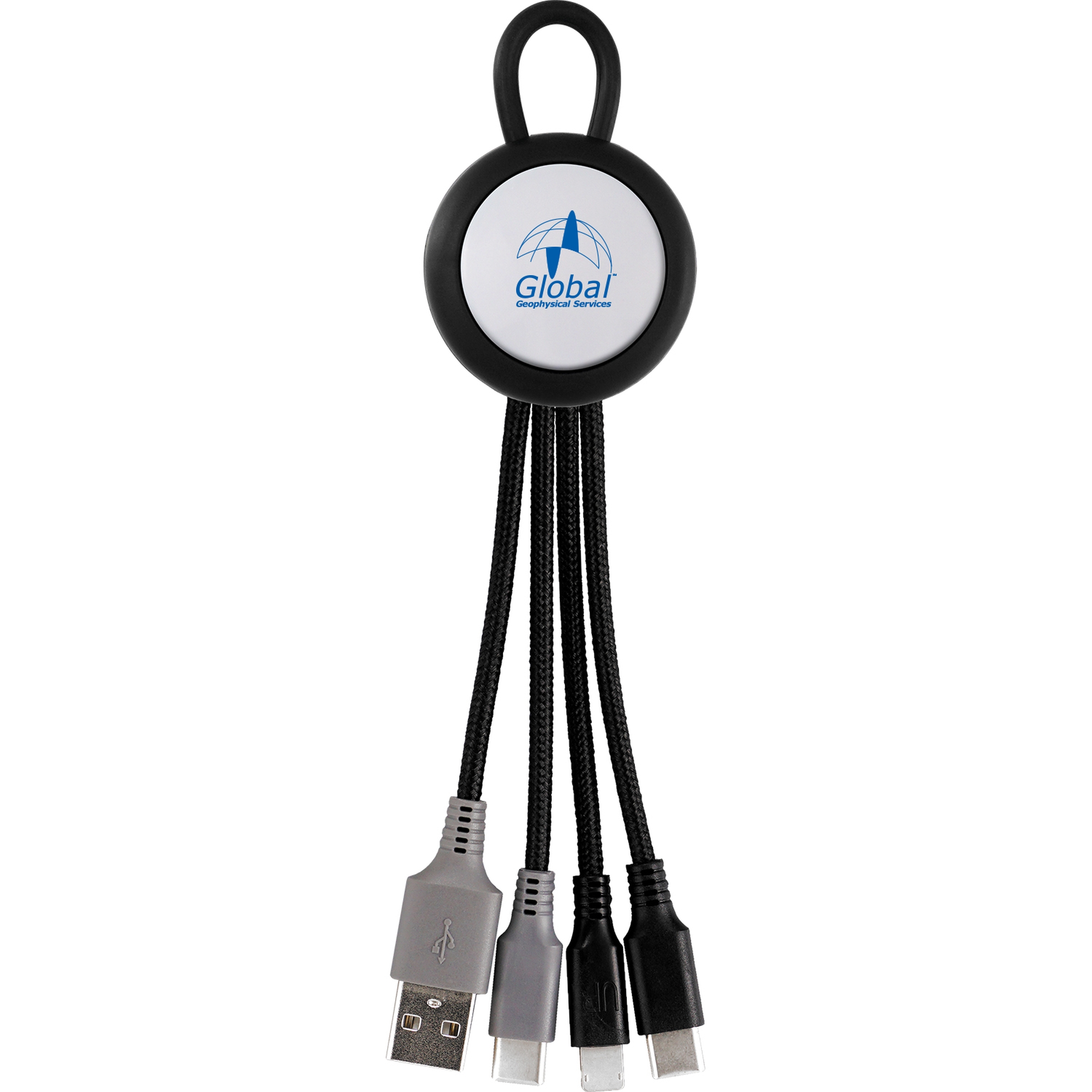 Vivid Loop Dual Input 3-in-1 Colorful Charging Cable 1