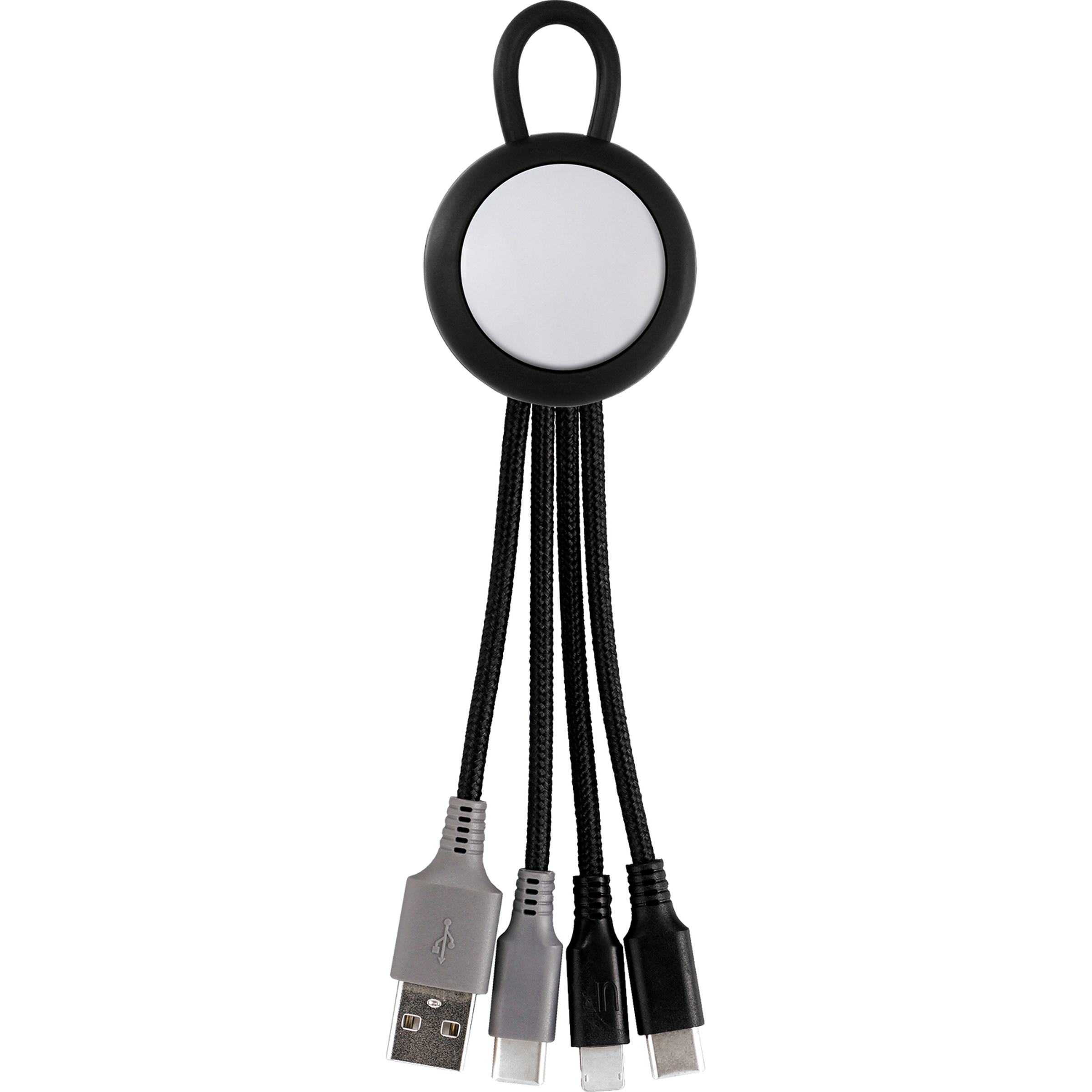 Vivid Loop Dual Input 3-in-1 Colorful Charging Cable 1