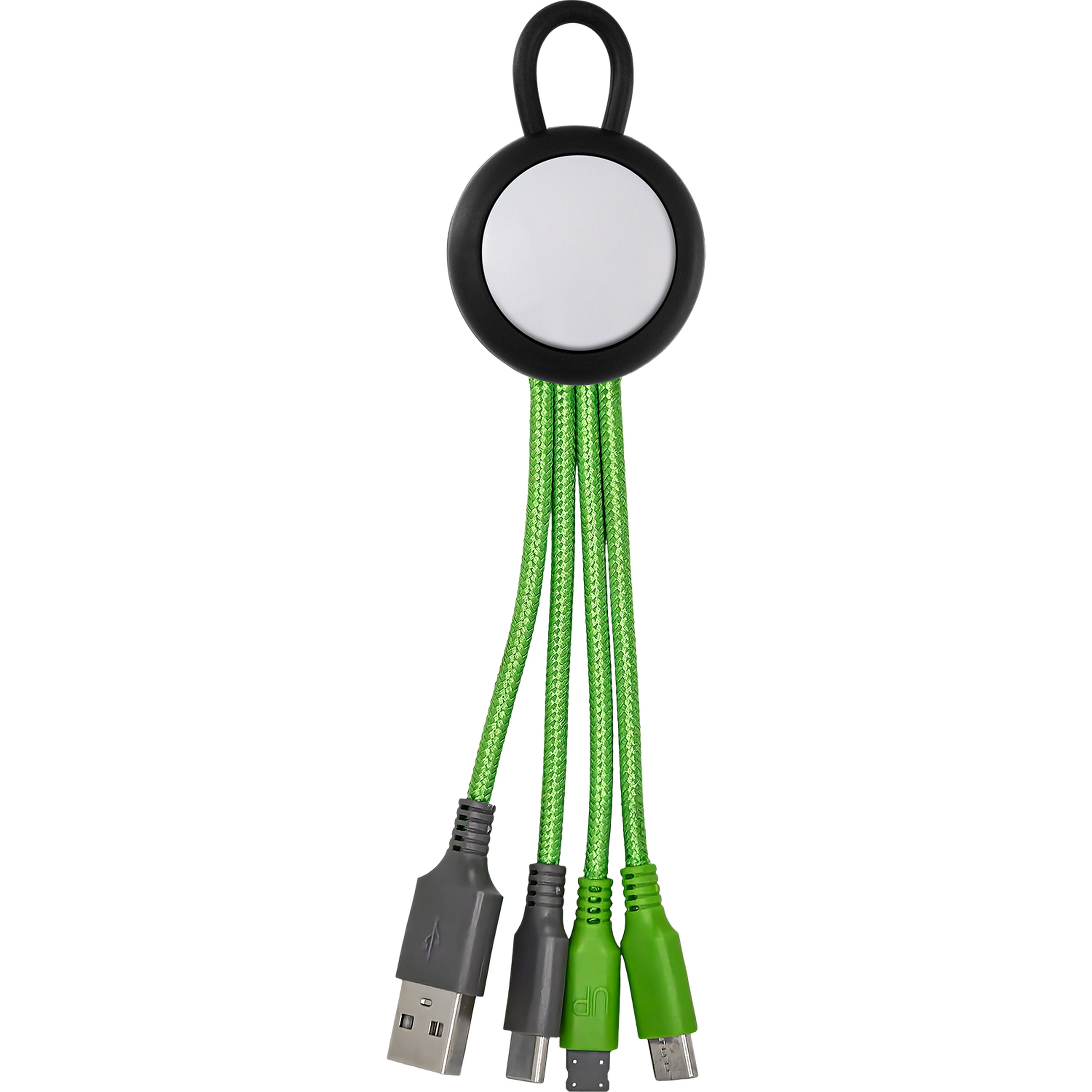 Vivid Loop Dual Input 3-in-1 Colorful Charging Cable 1