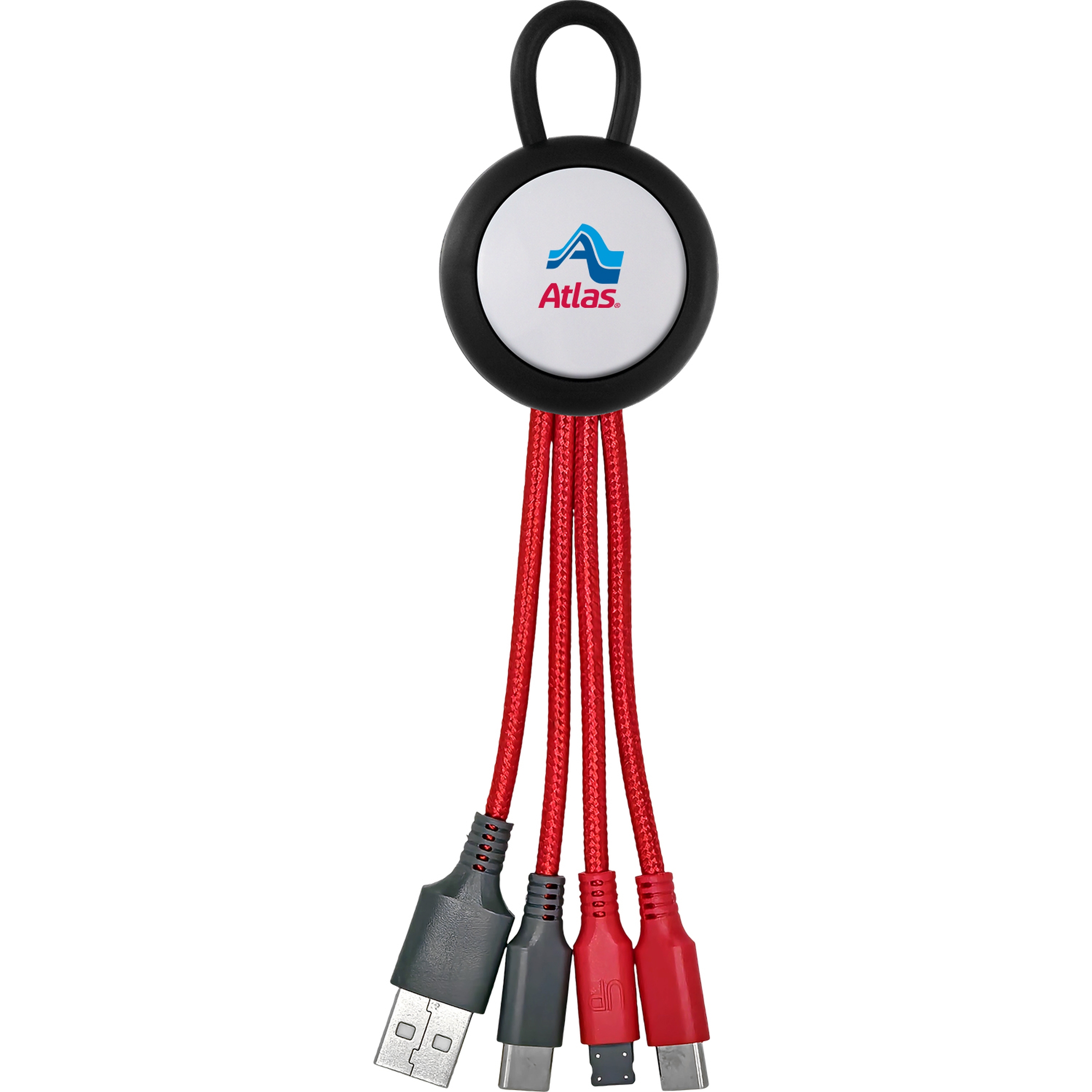 Vivid Loop Dual Input 3-in-1 Colorful Charging Cable 1